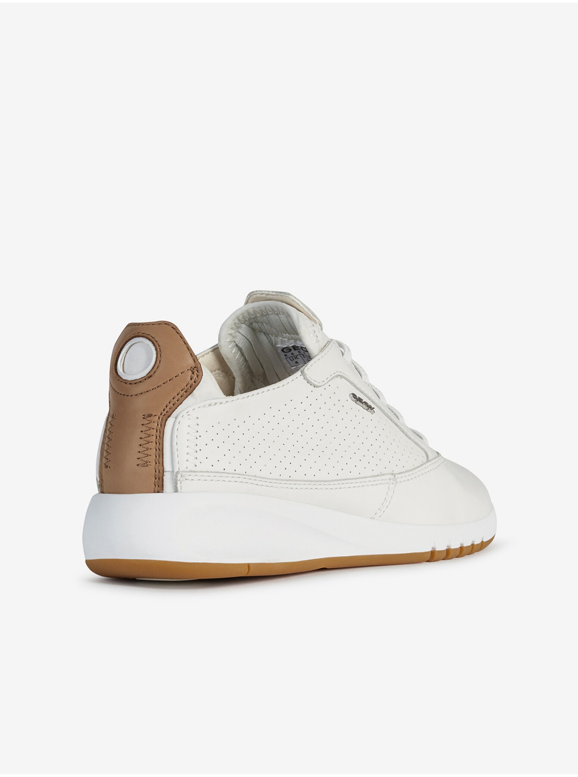 White Women's Leather Shoes Geox Aerantis - Women's