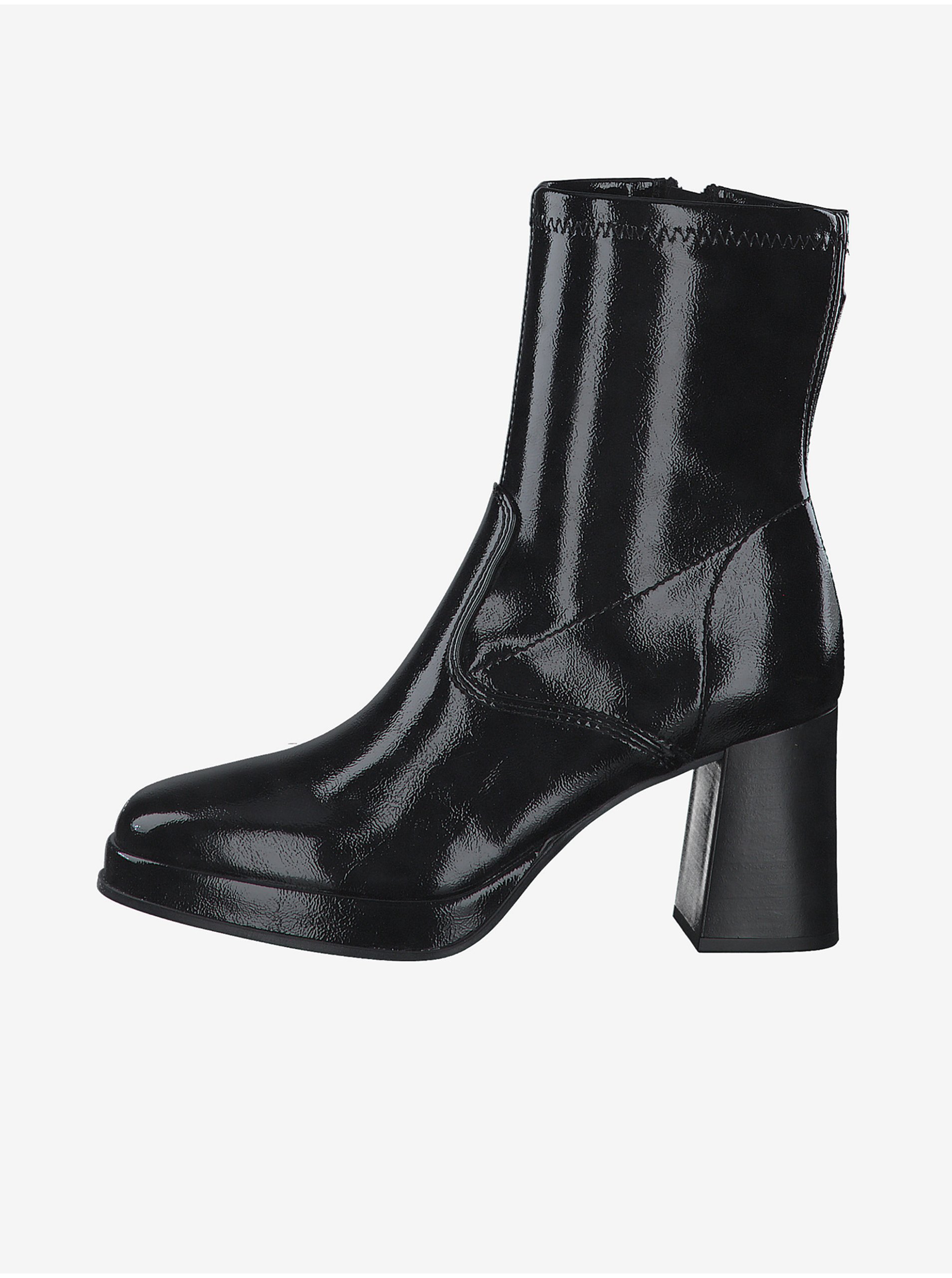 Black Tamaris High HeelEd Ankle Boots - Women