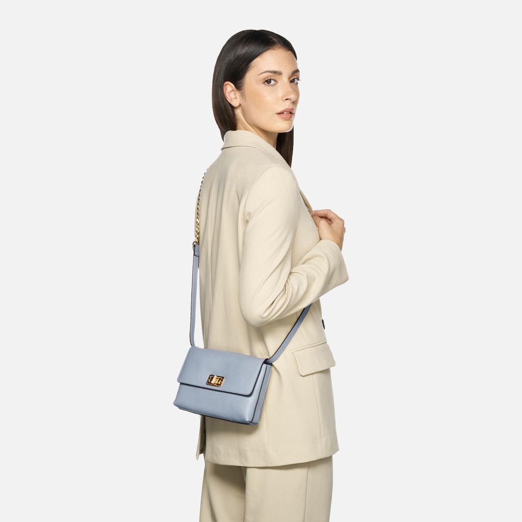 Light blue women&#039;s handbag Geox Liliane - Women&#039;s