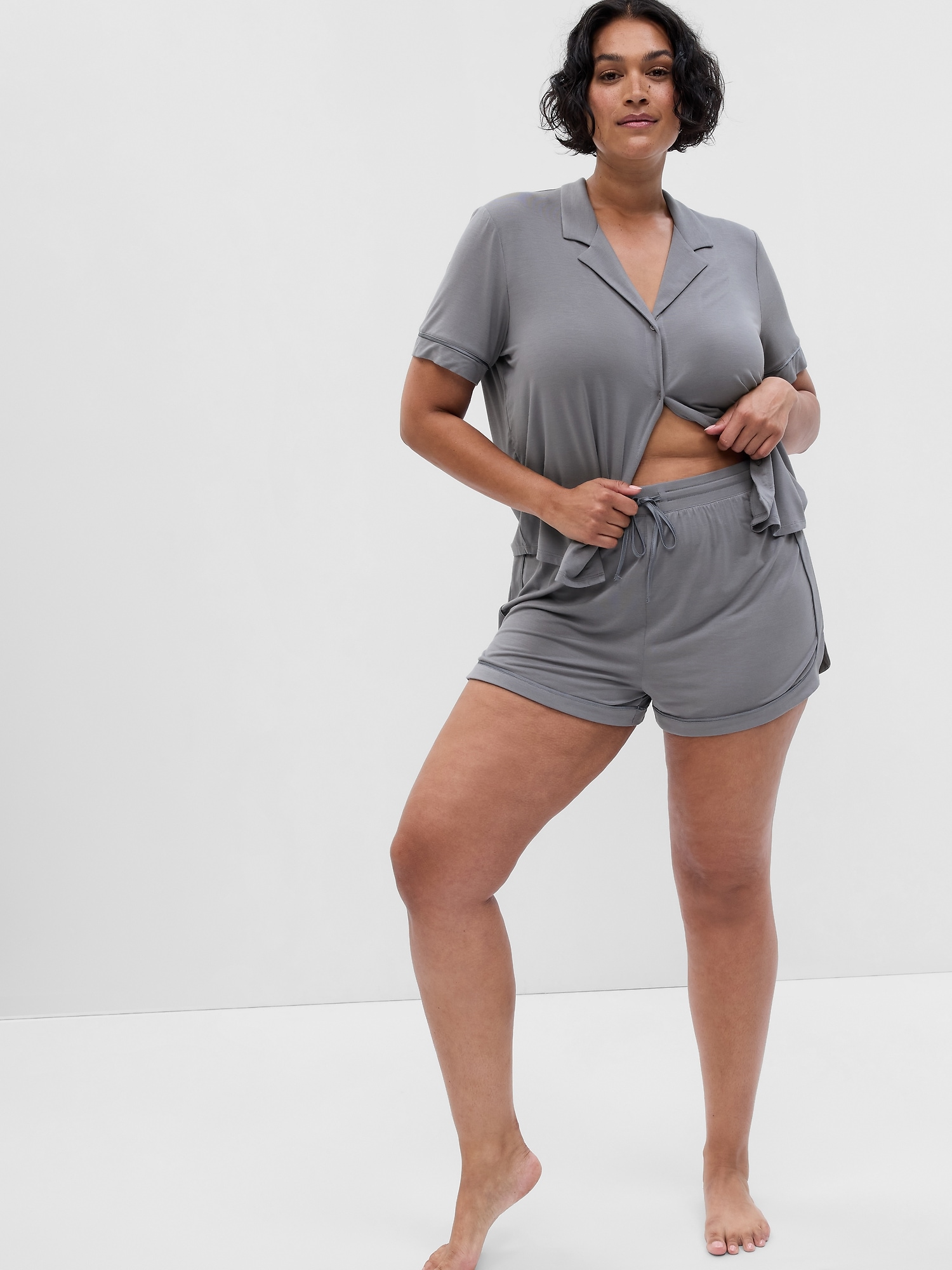 Pijamale pentru femei GAP - gri