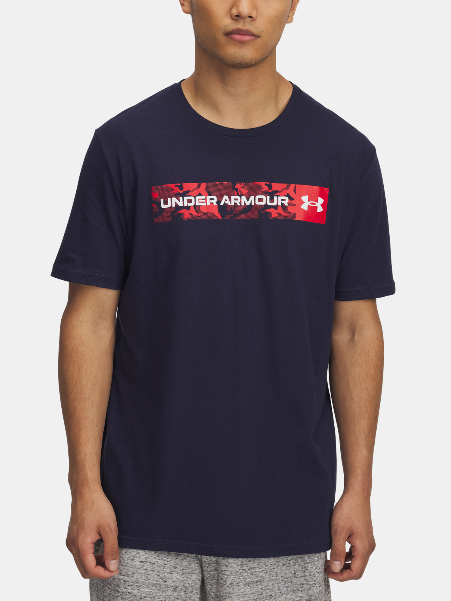 Men's T-shirt Under Armour UA CAMO CHEST STRIPE SS - Men's