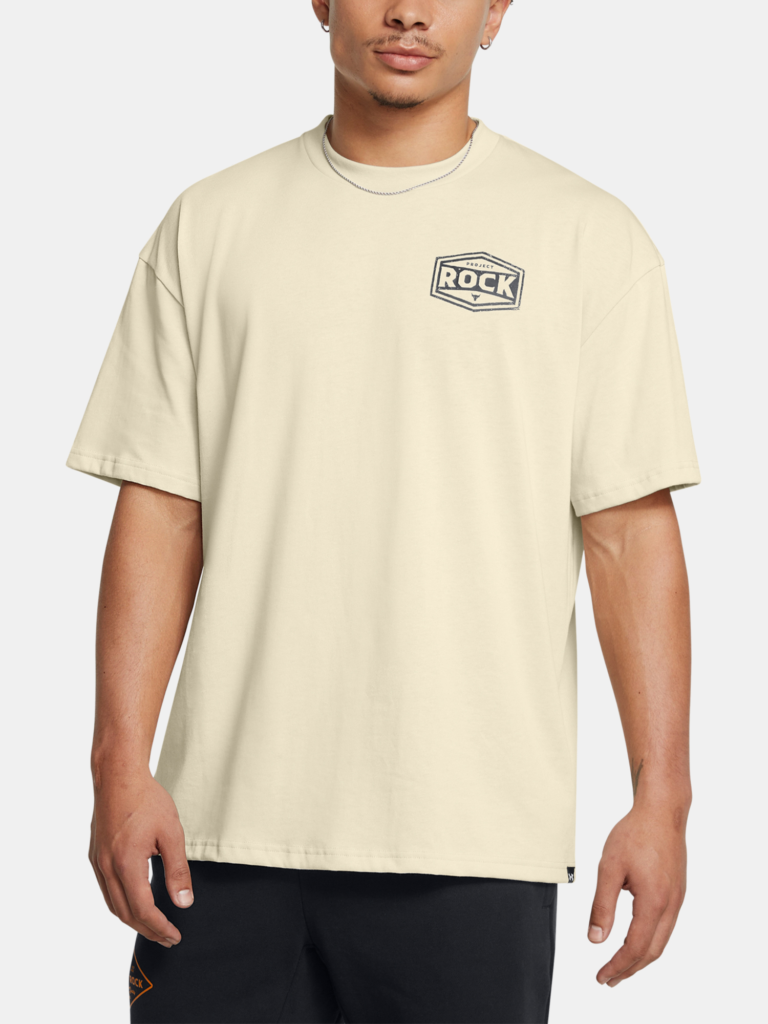 Under Armour Tričko UA Pjt Rck HWT SS Tools-BRN - Pánské