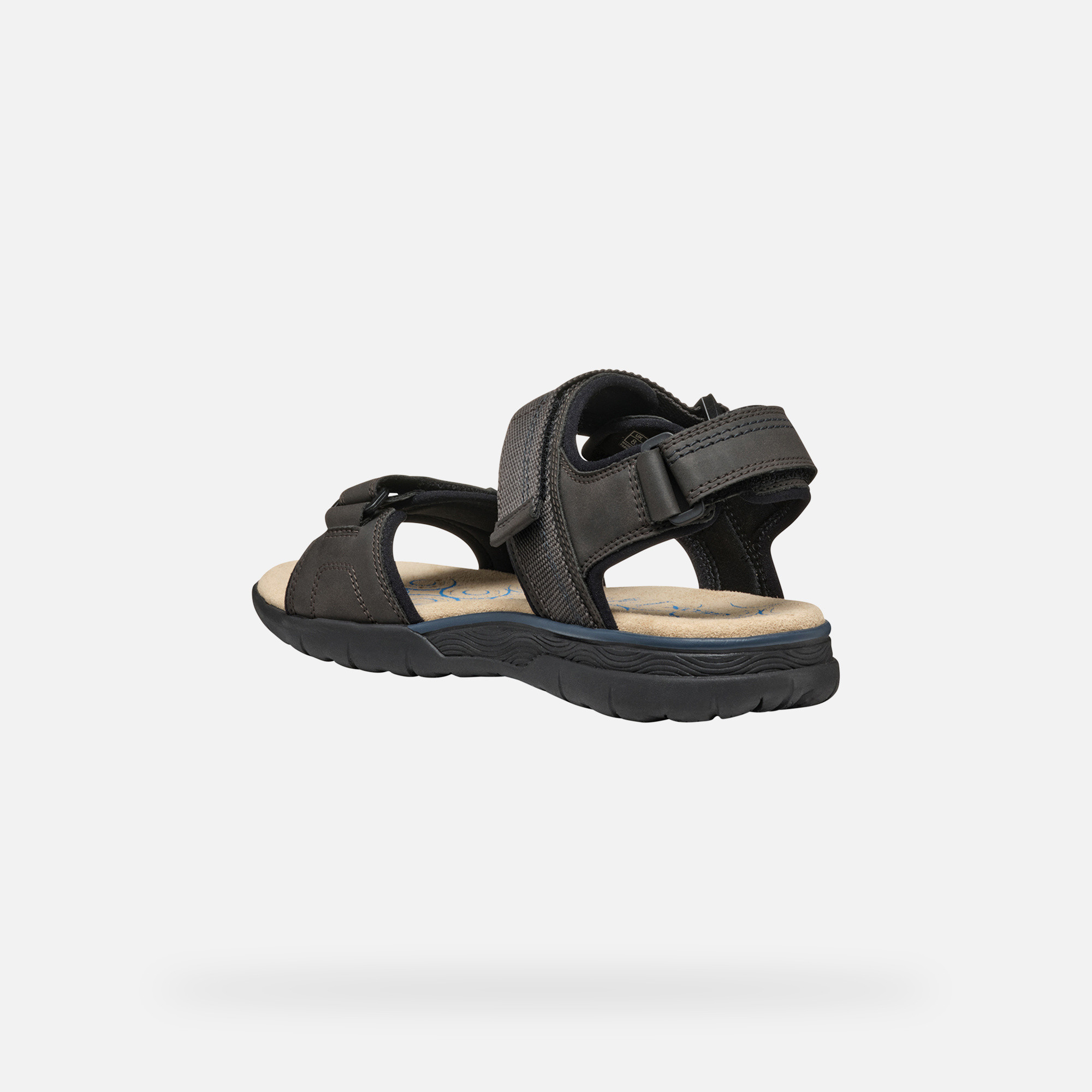 Dark brown men's sandals Geox Spherica EC5 - Men's