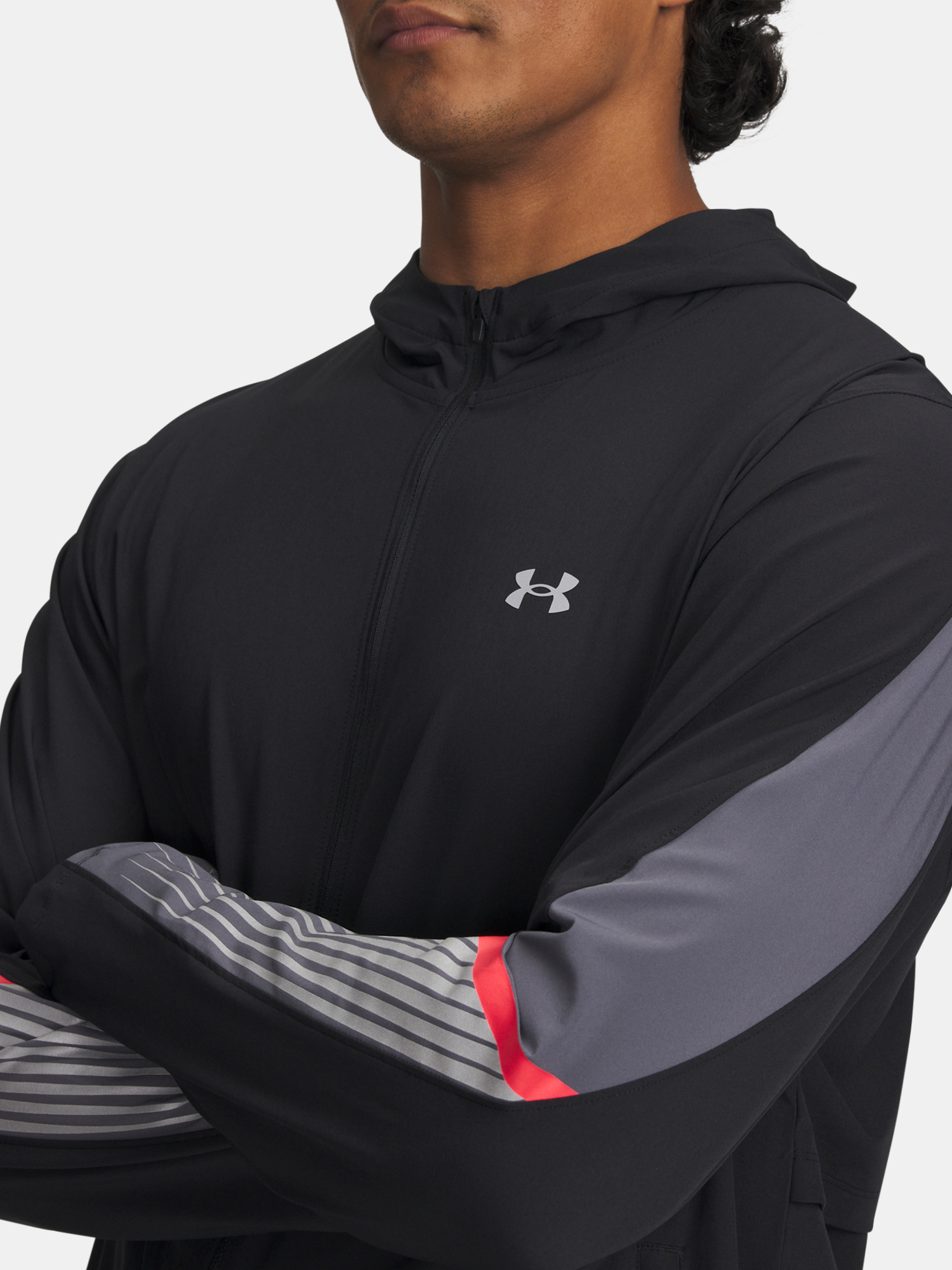 Men&#039;s Under Armour UA Velociti Storm Hooded Jacket Jkt-BLK - Mens