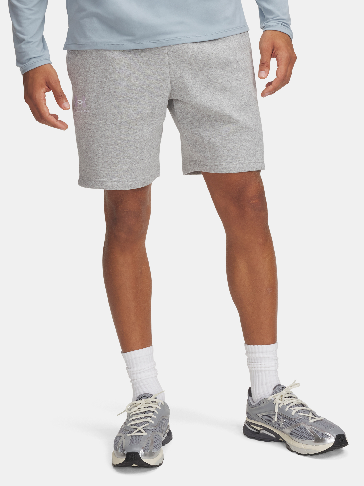 Mens shorts Under Armour UA Icon Fleece Short-GRY - Mens