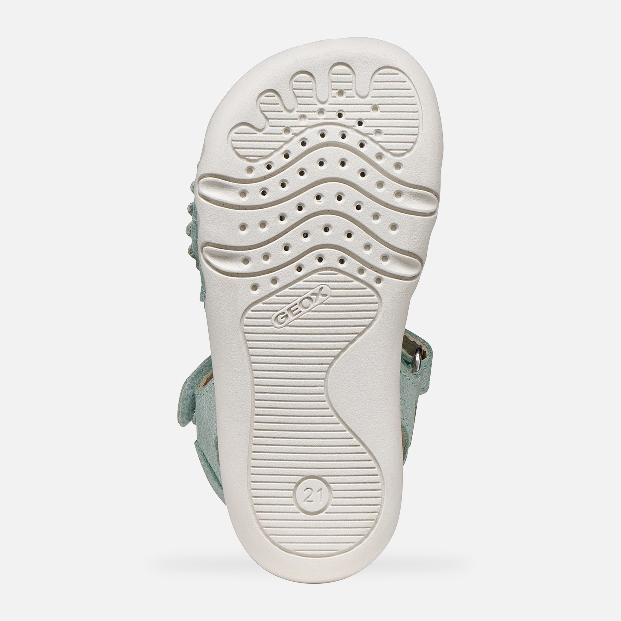 Tyrkysové dievčenské barefoot sandále Geox