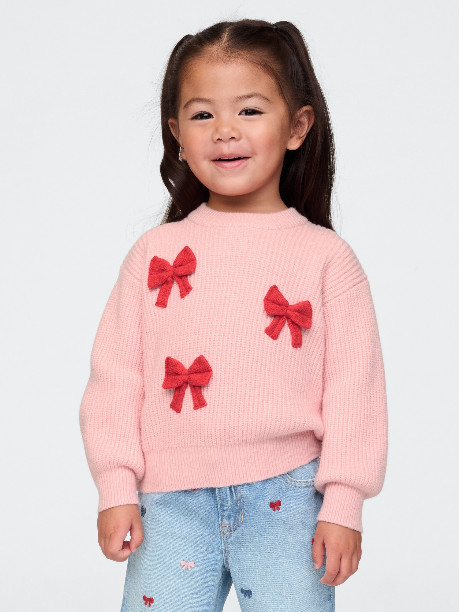 GAP Baby Sweater With Bows CashSoft - Girls