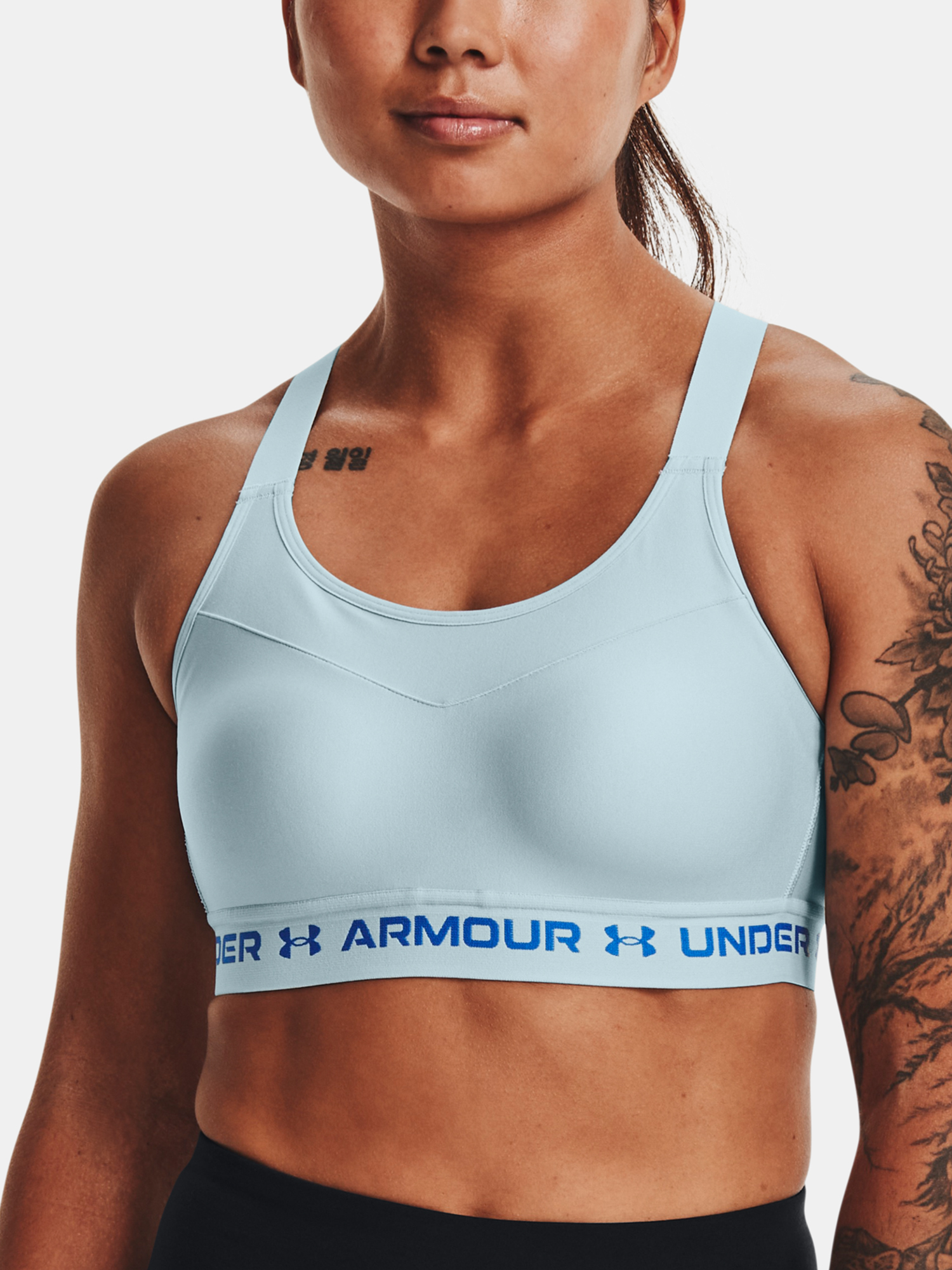 Under Armour Bra Armour High Crossback Bra-BLU - Women