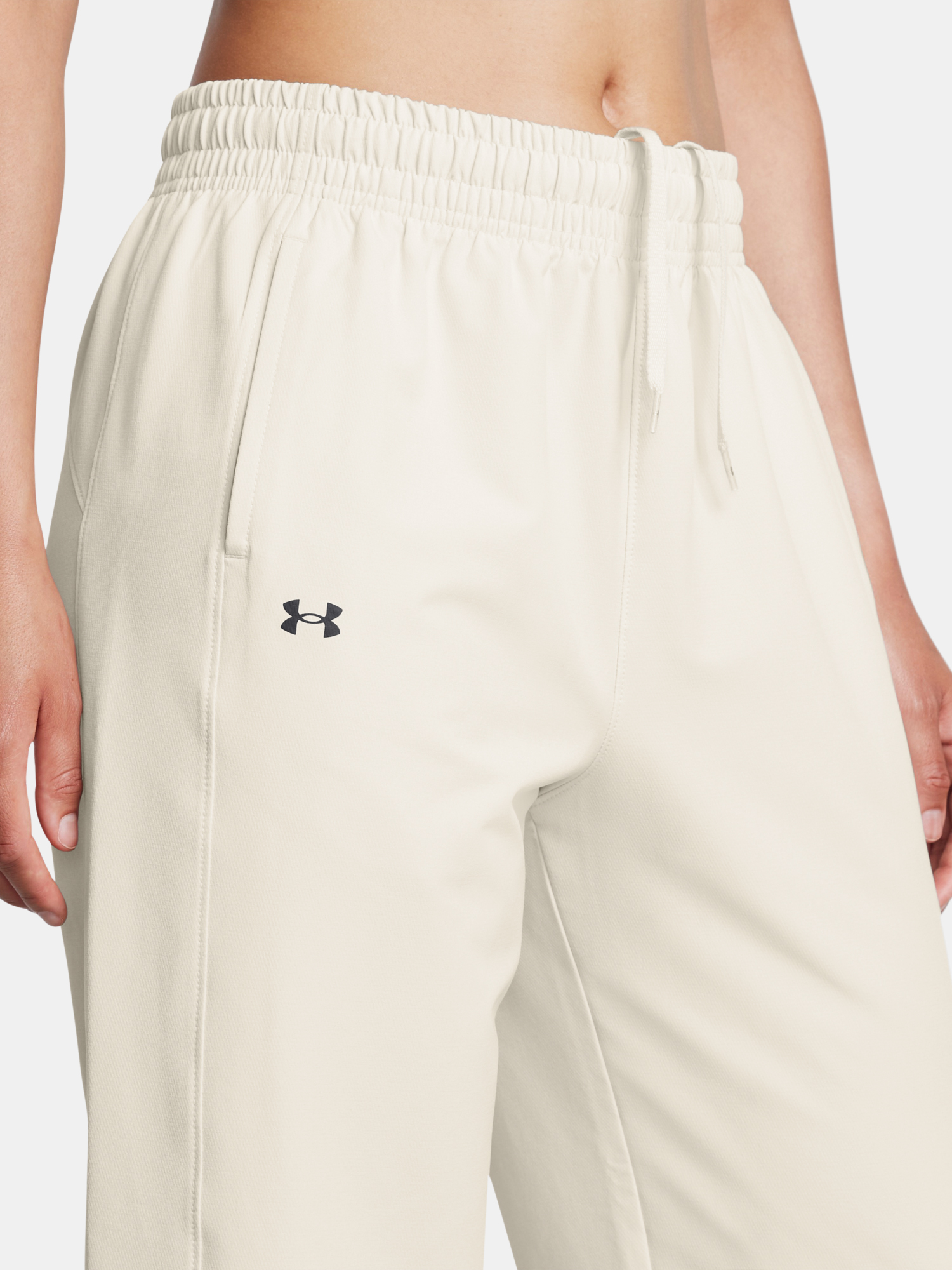 Women's Sports Pants Under Armour Armoursport Swoven Pant-WHT - Women's