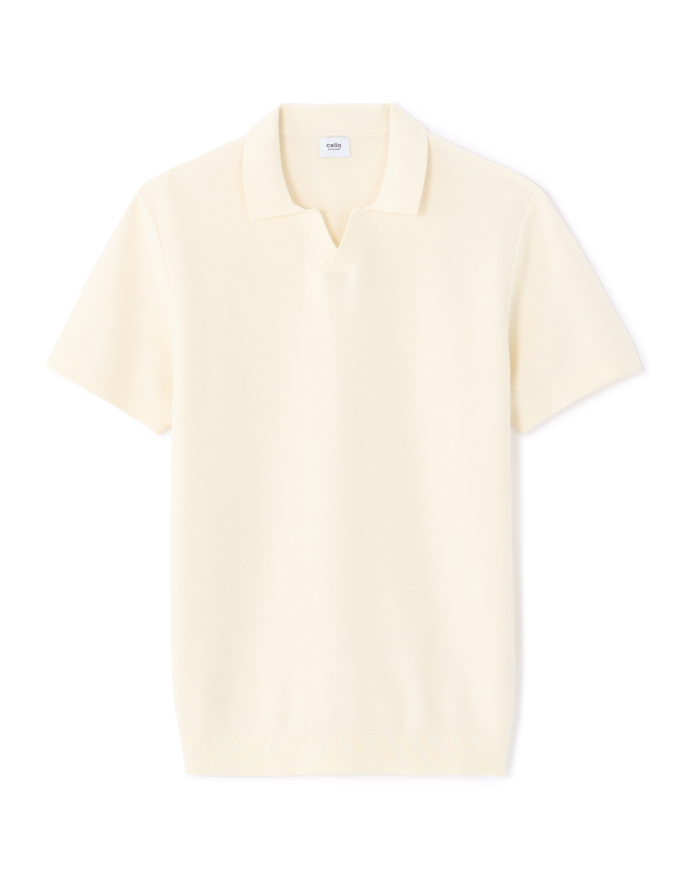Krémové pánské polo triko Celio