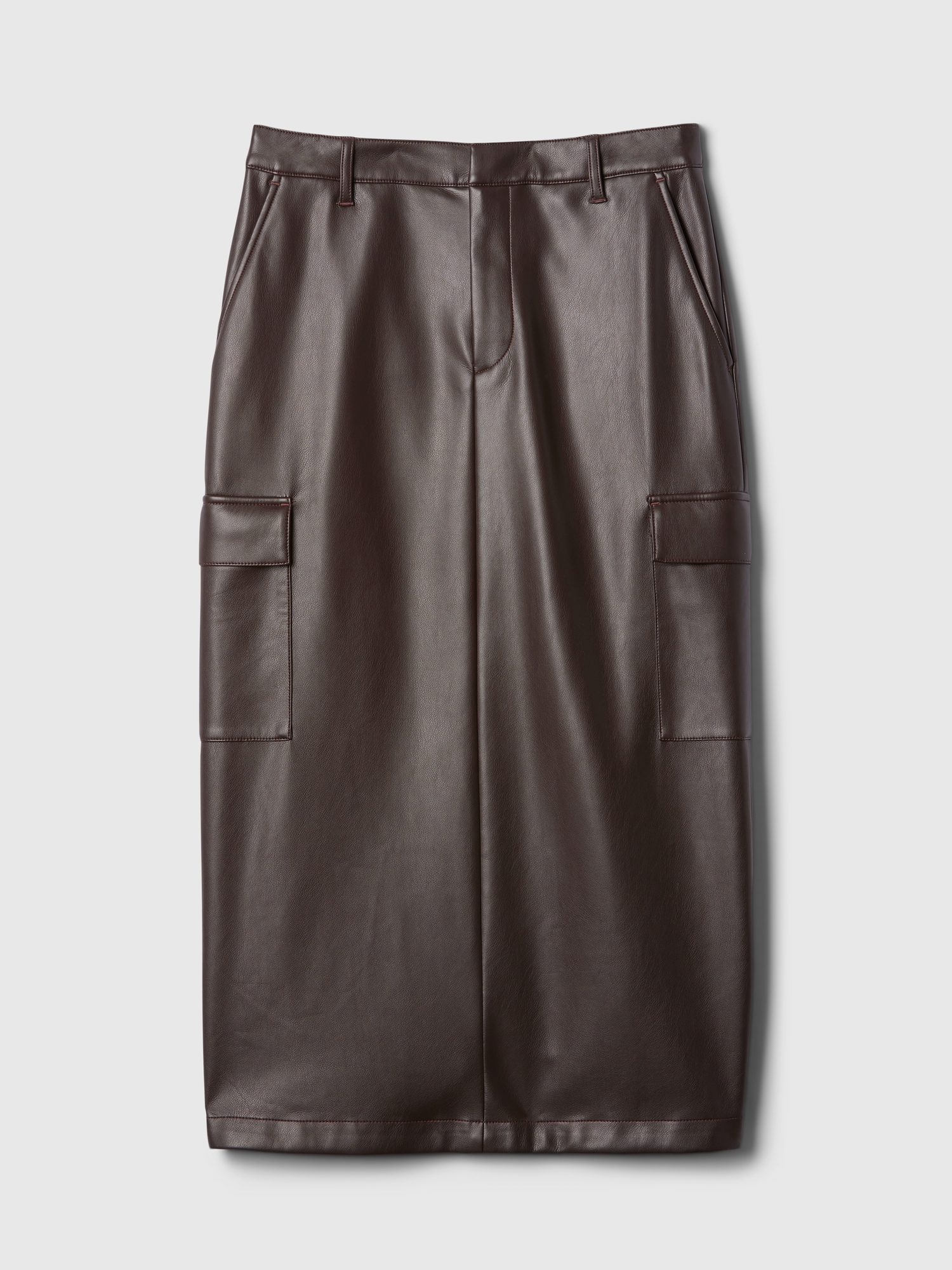 GAP Faux leather midi skirt Utility - Women&#039;s