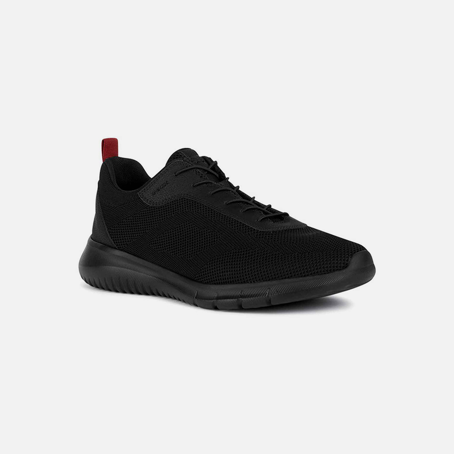 Black men's sneakers Geox Monreale A - Men's
