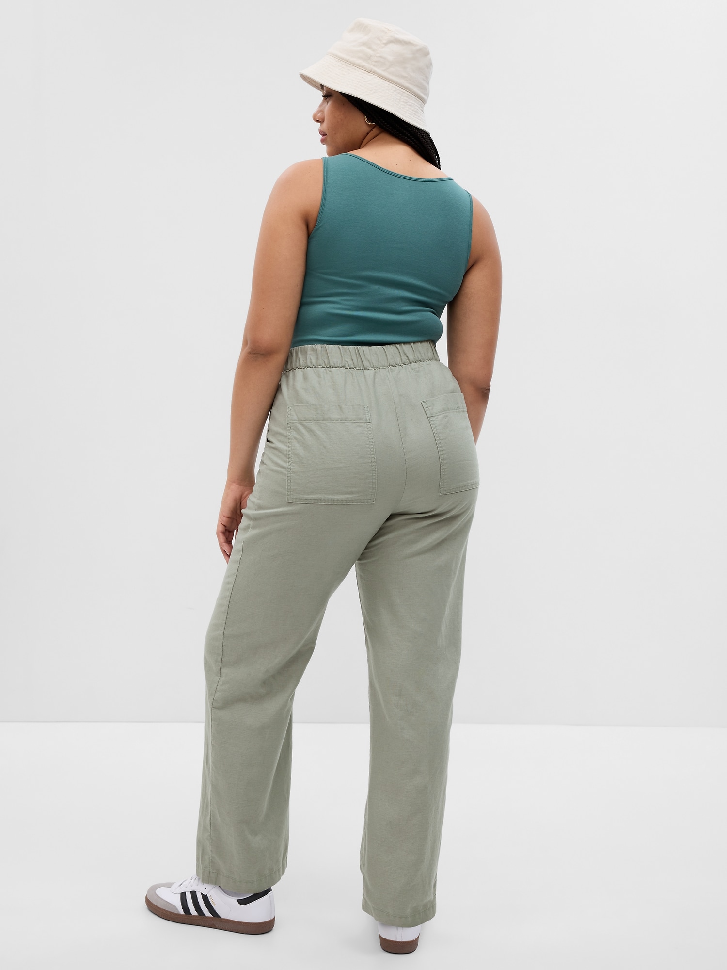 Pantaloni chino pentru femei GAP - verde