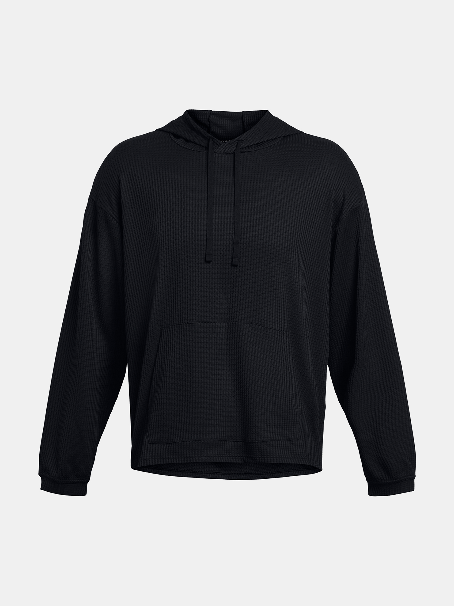 Men's Under Armour UA Rival Waffle Hoodie-BLK - Men's