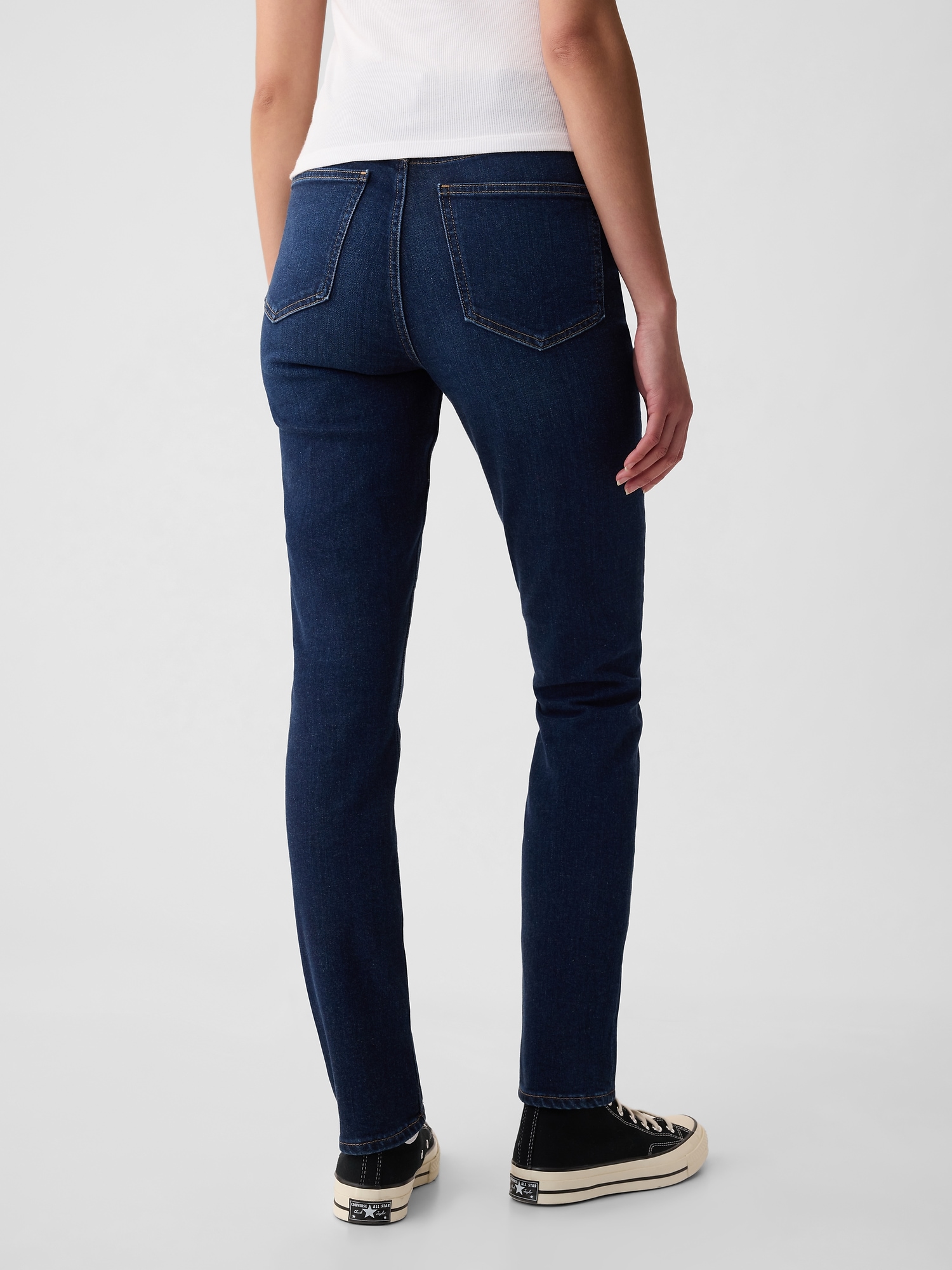 Slim fit pentru femei GAP - albastru inchis