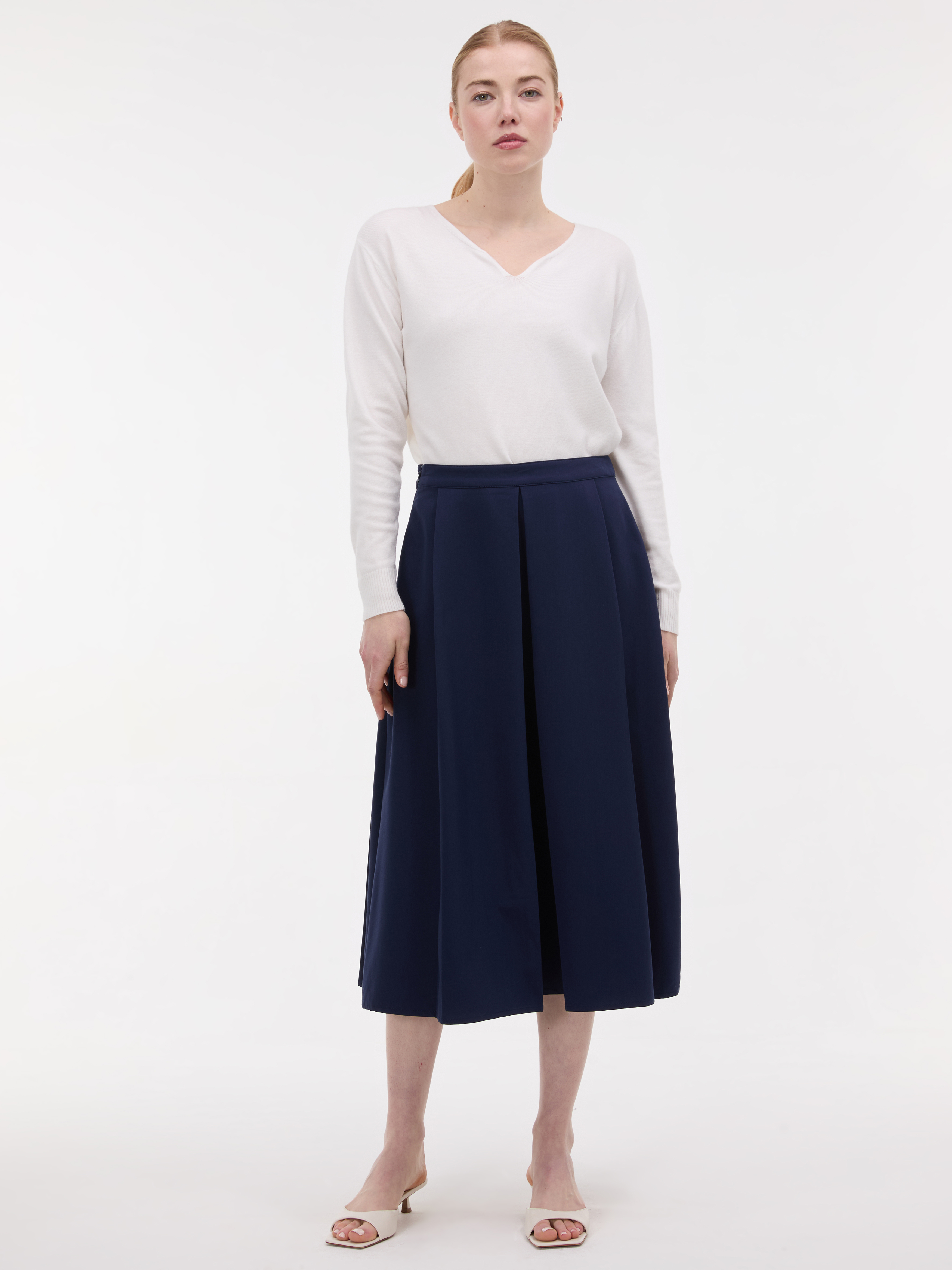 Тъмносиня миди пола ORSAY