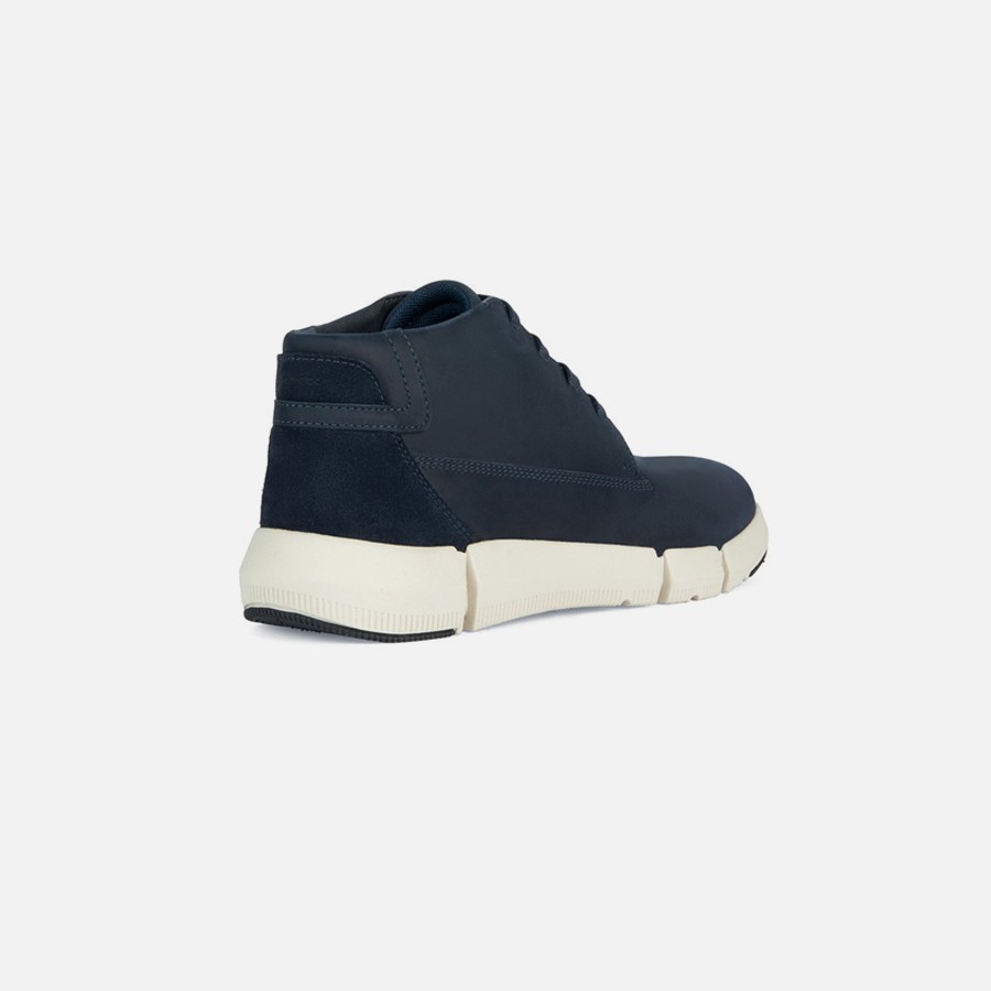 Dark blue men&#039;s ankle boots Geox Adacter H - Men&#039;s