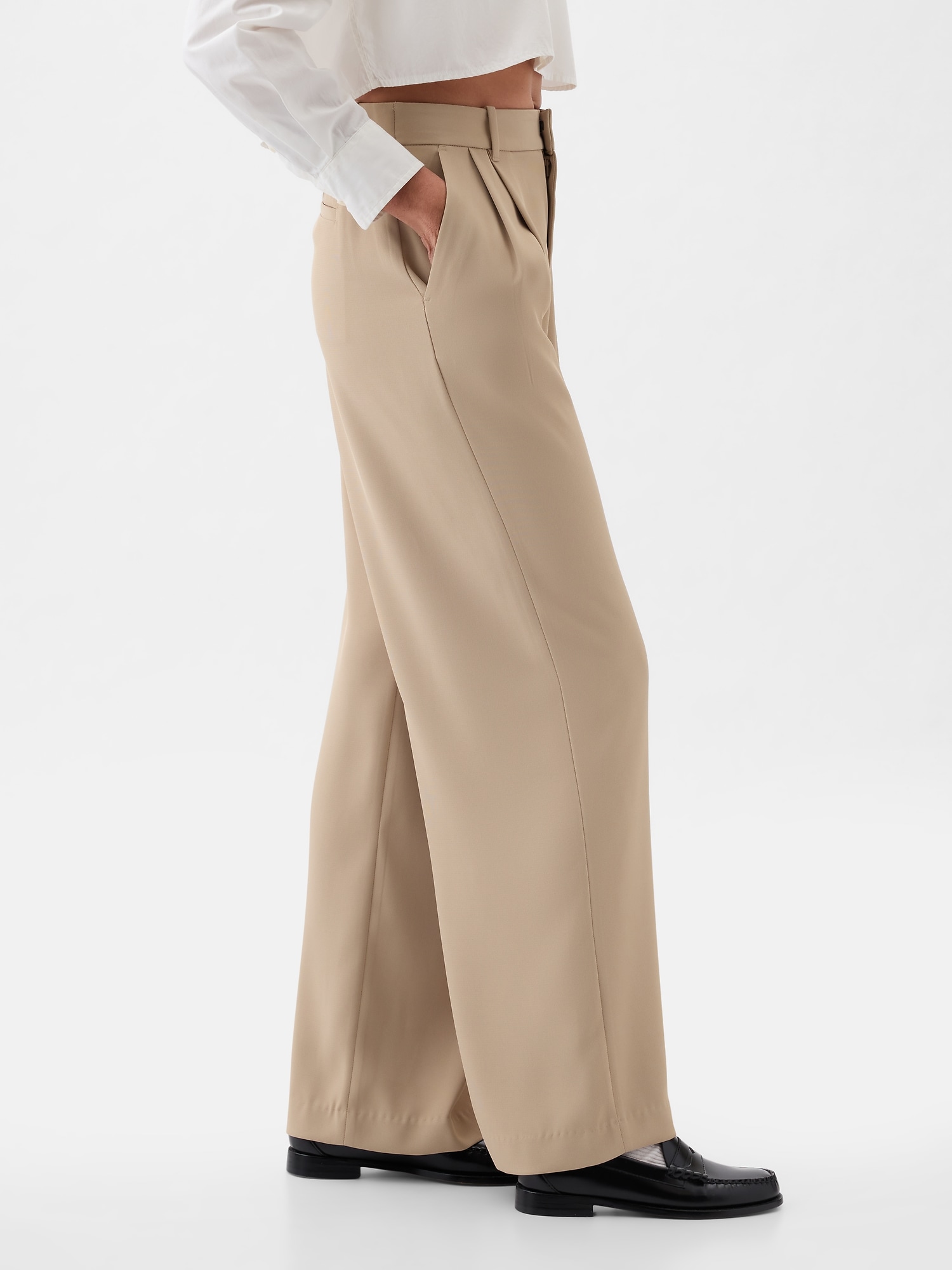 Pantaloni chino pentru femei GAP - bej