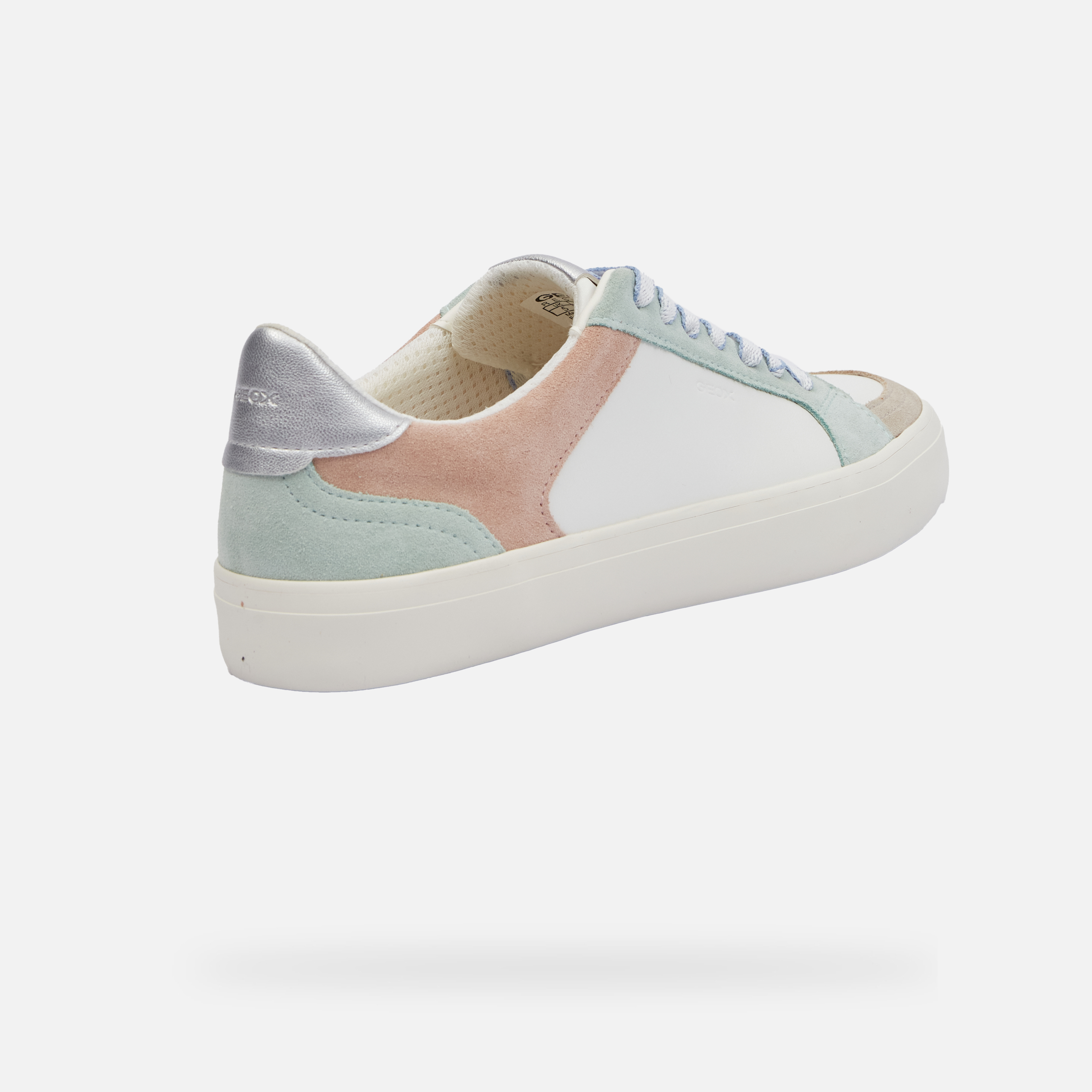 Light green women's sneakers Geox Emmeleny - Women's