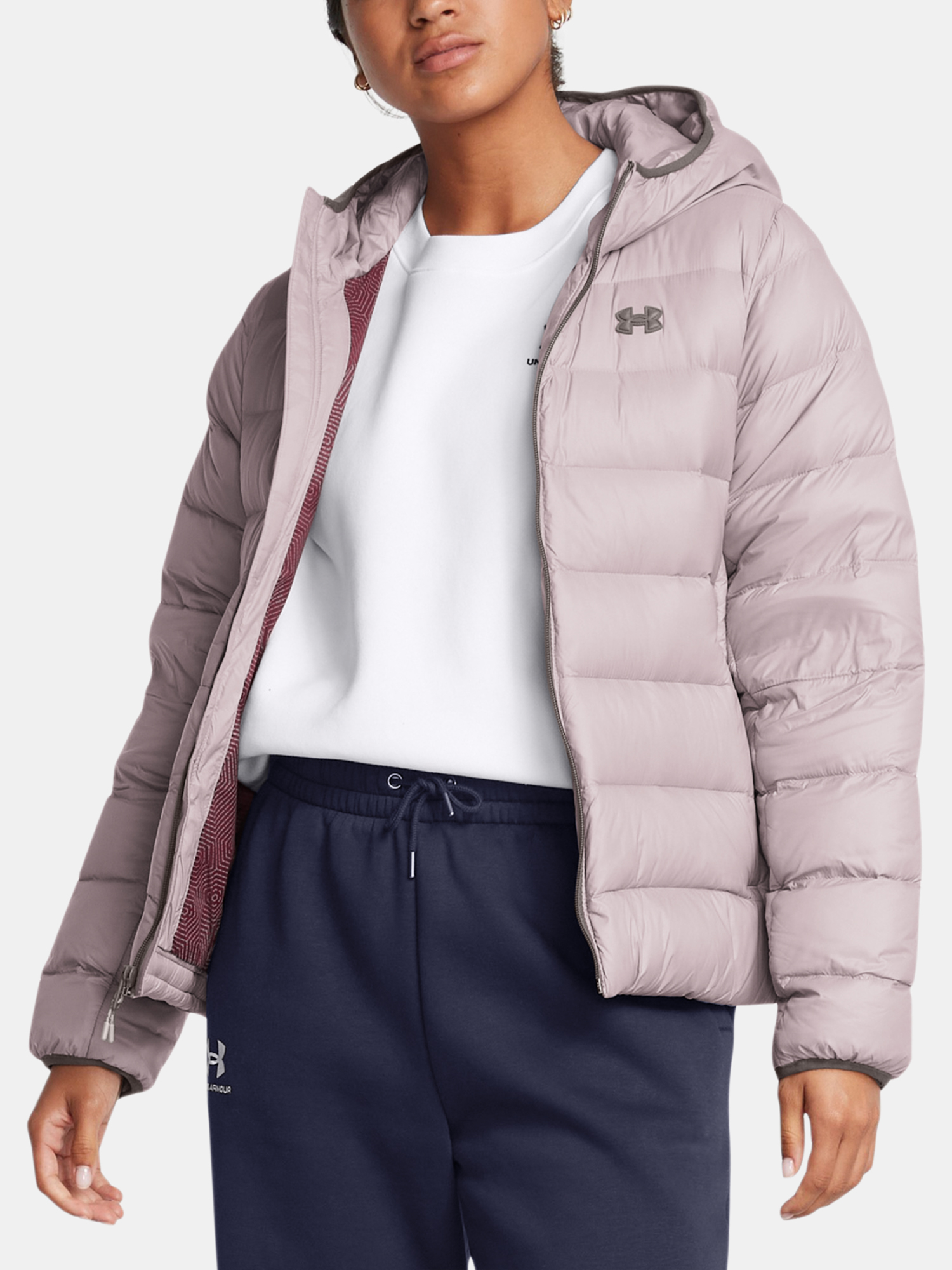 Womens jacket Under Armour LEGEND DOWN HOODED JACKET - Womens