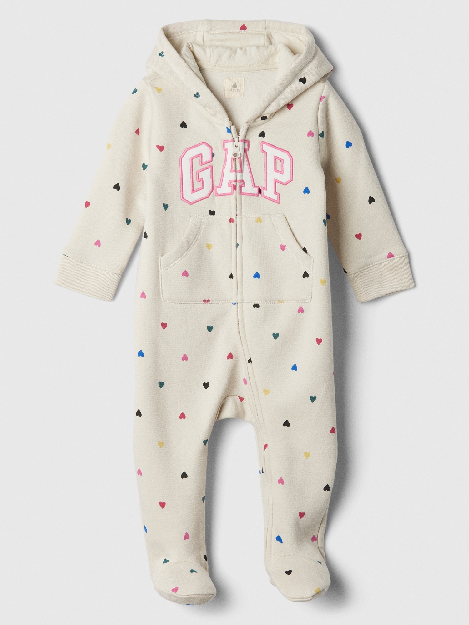 GAP Baby Patterned Jumpsuit Logo - Girls