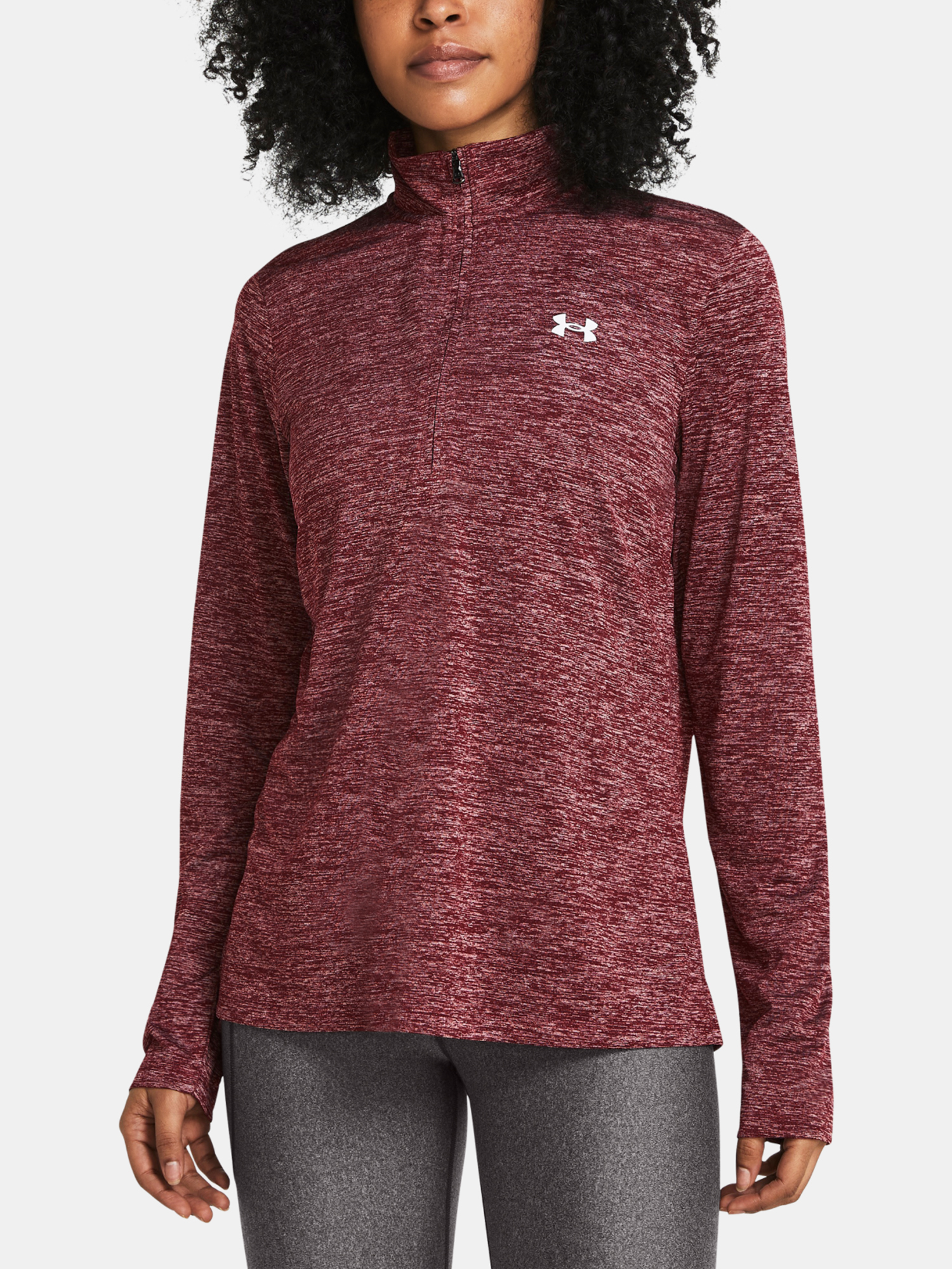 Under Armour Women's T-shirt Tech 1/2 Zip- Twist - Women's