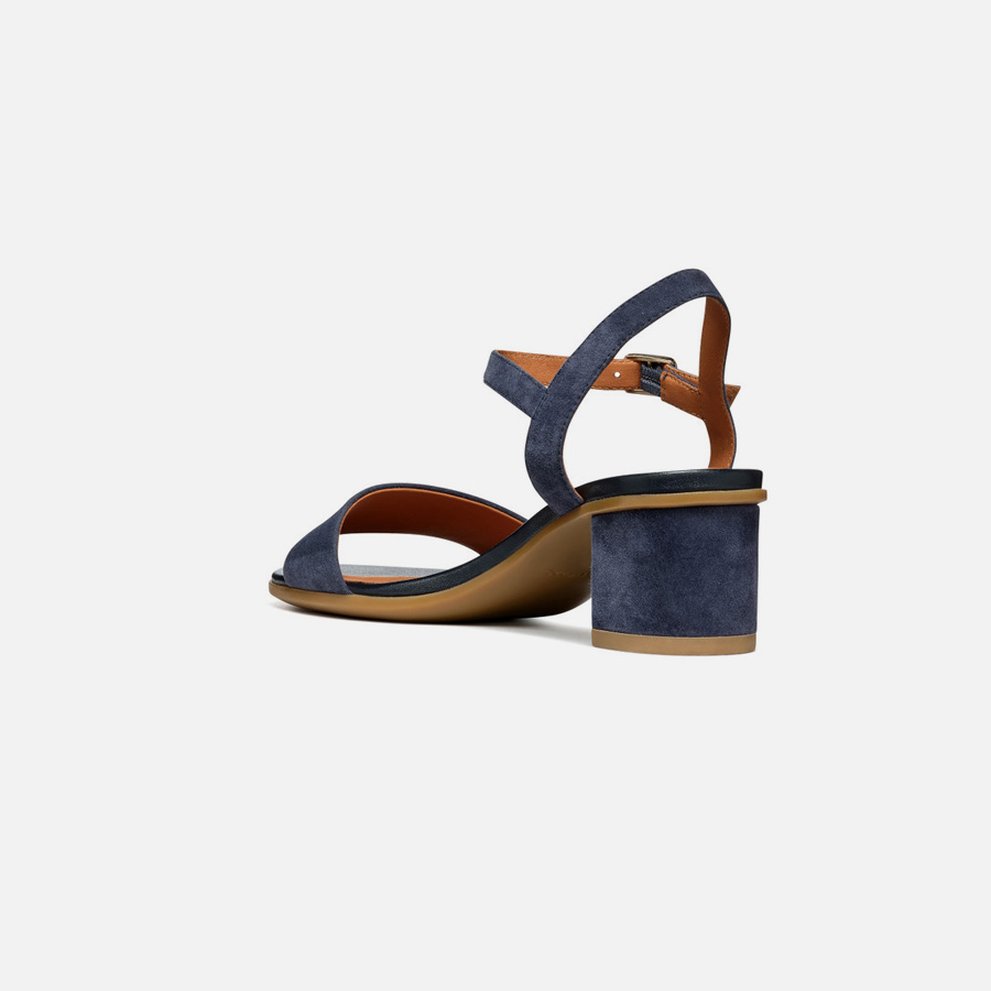 Dark blue women&#039;s sandals Geox Aurely 50 - Women&#039;s
