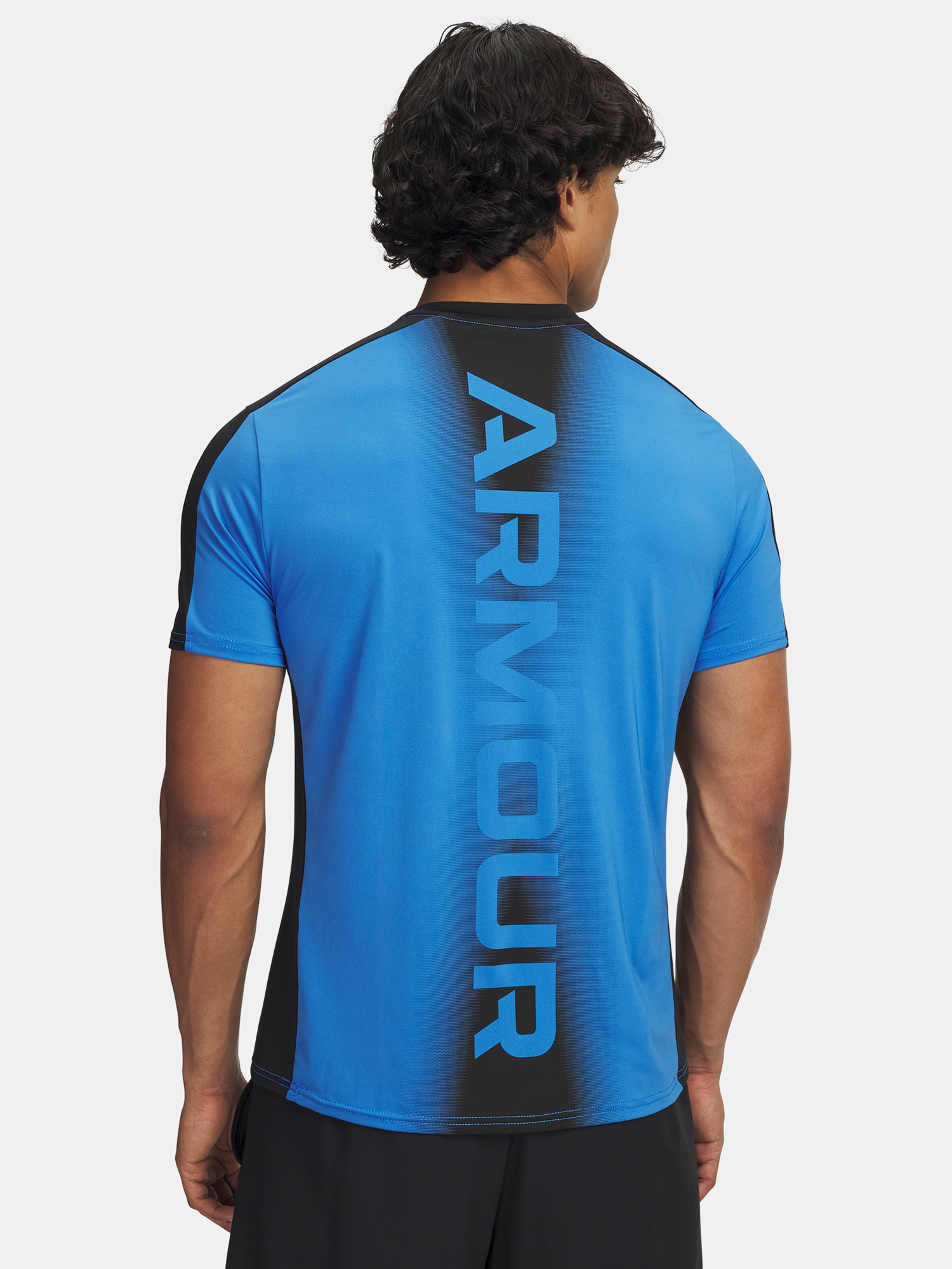 Men's T-shirt Under Armour UA HG Wordmark SS-BLU - Men's