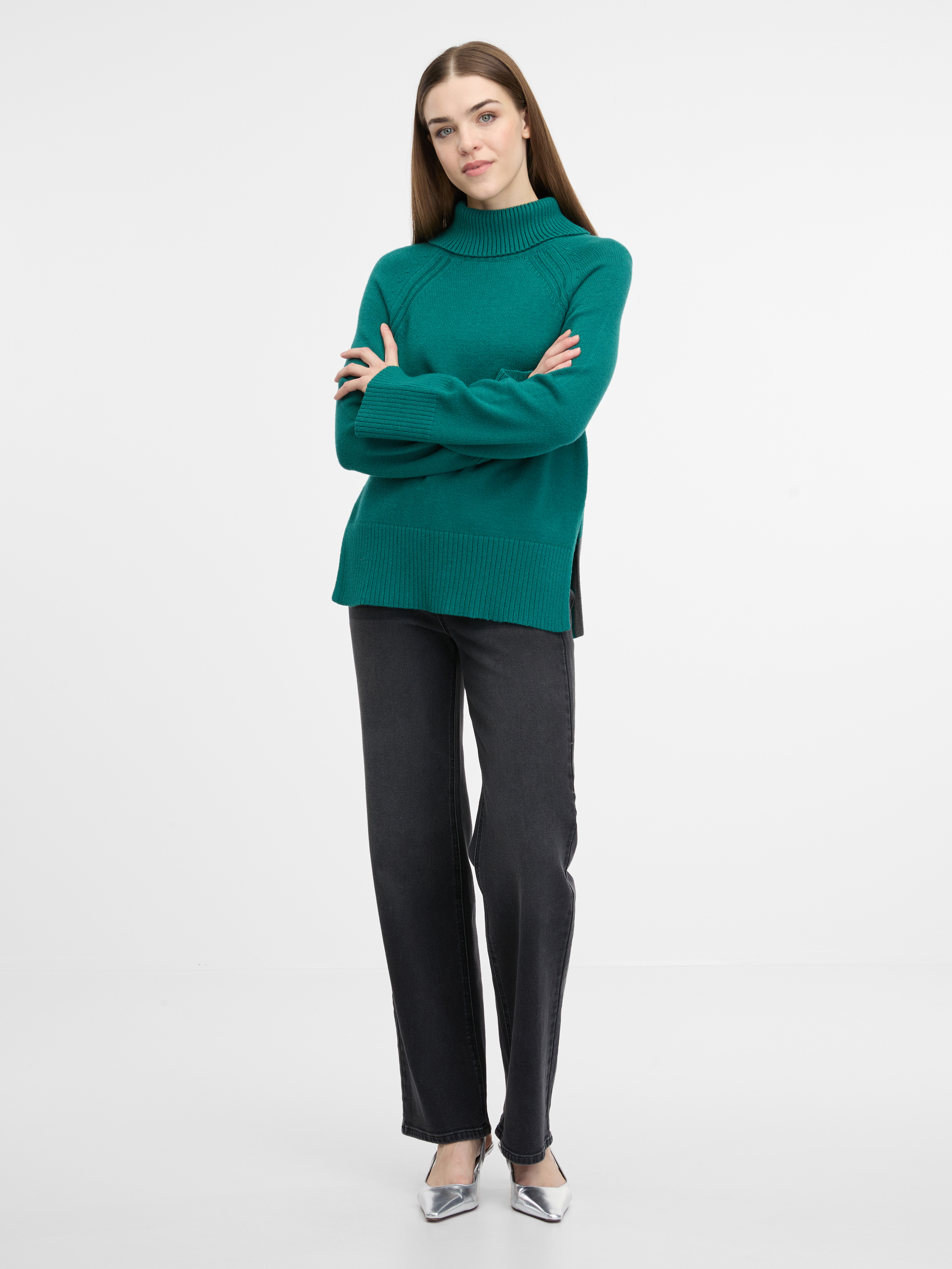 Green women's sweater ORSAY - Women