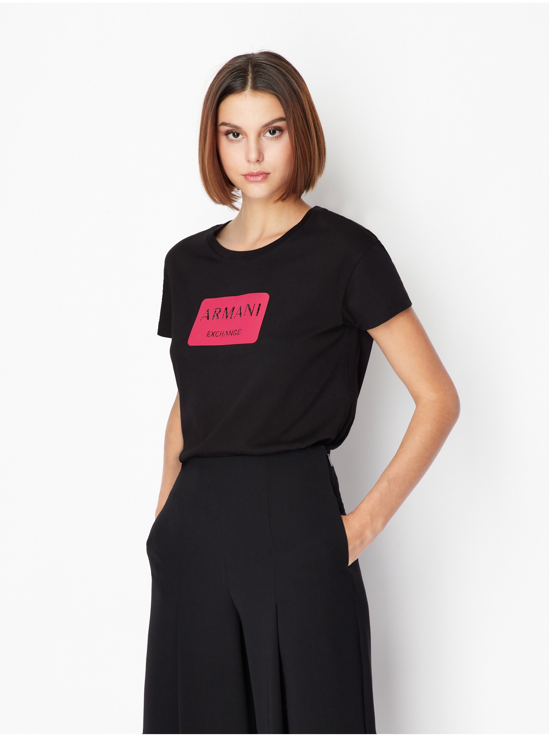 Black Women T-Shirt Armani Exchange - Women