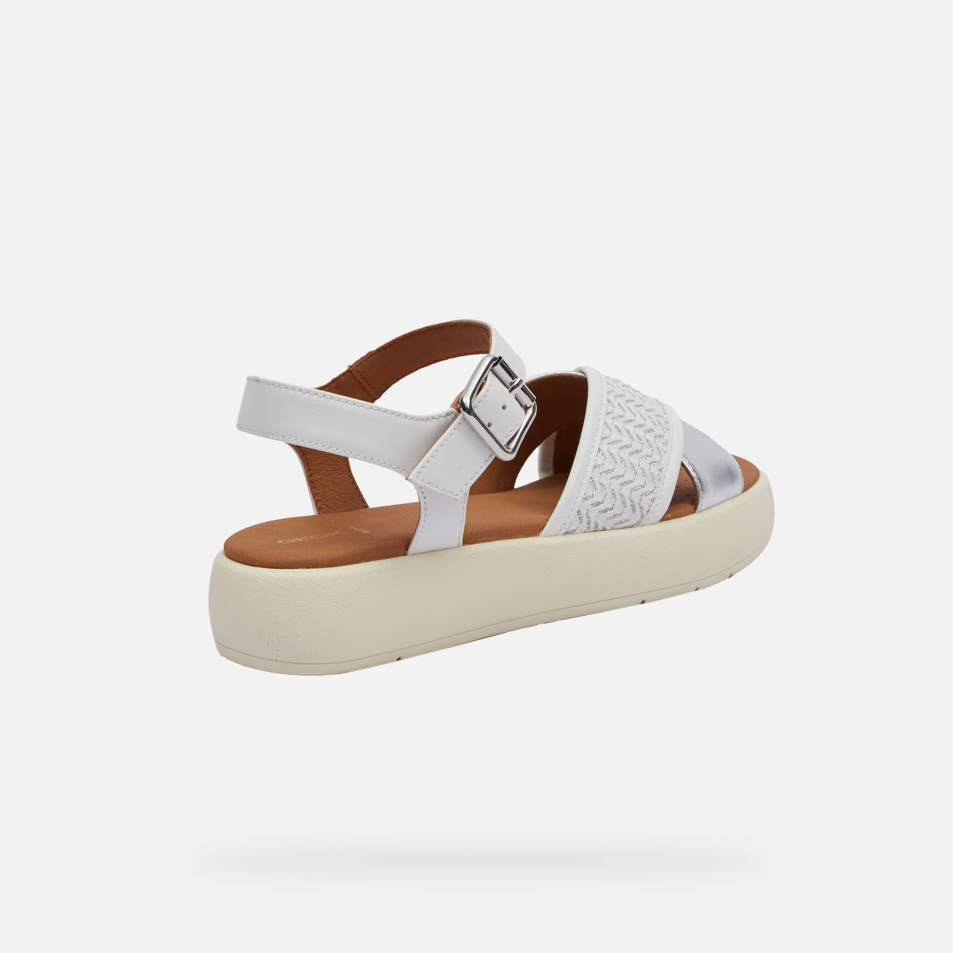 White women&#039;s sandals Geox Camalei - Women&#039;s