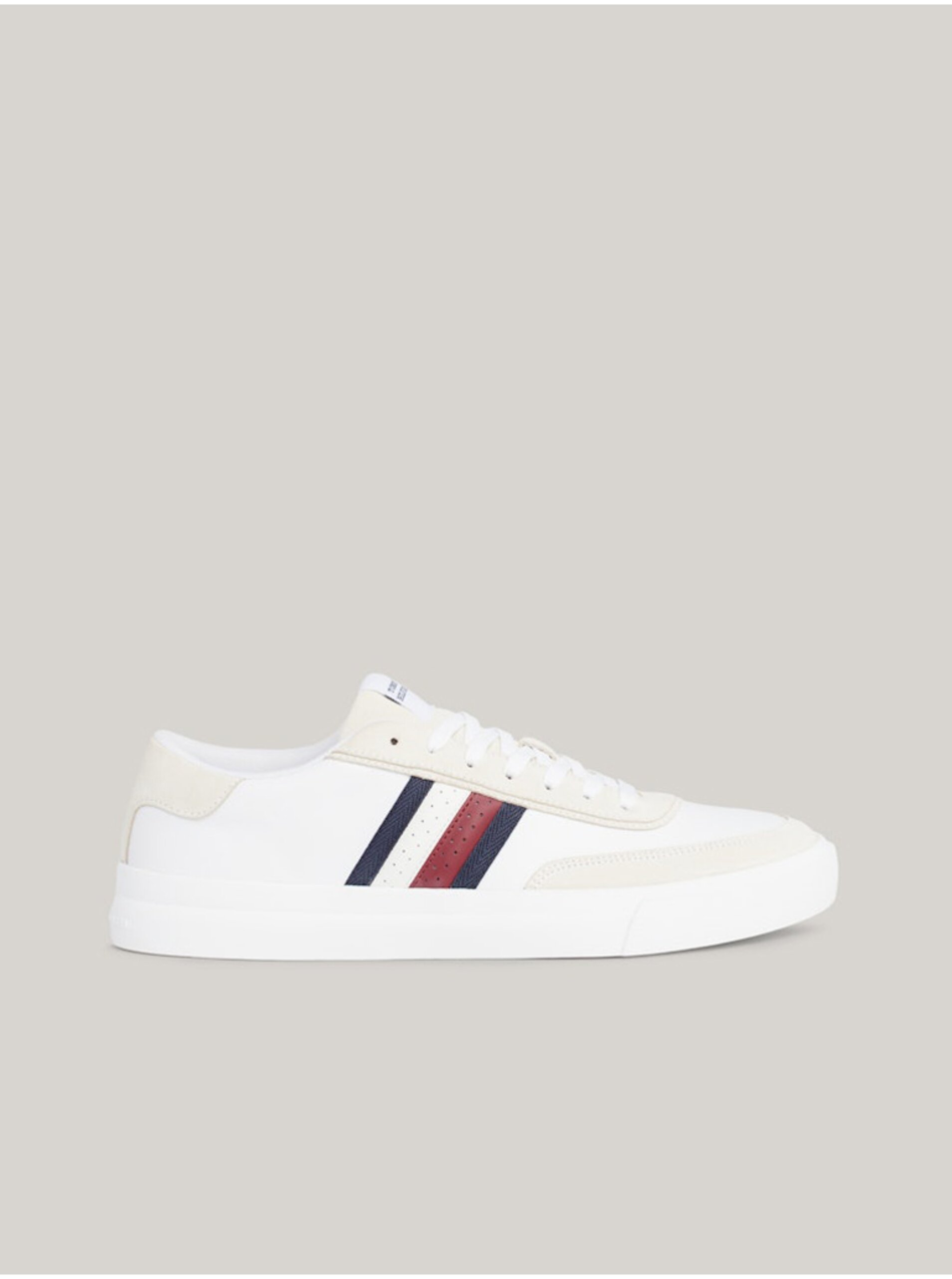 Tenisi, espadrile pentru barbati Tommy Hilfiger - alb