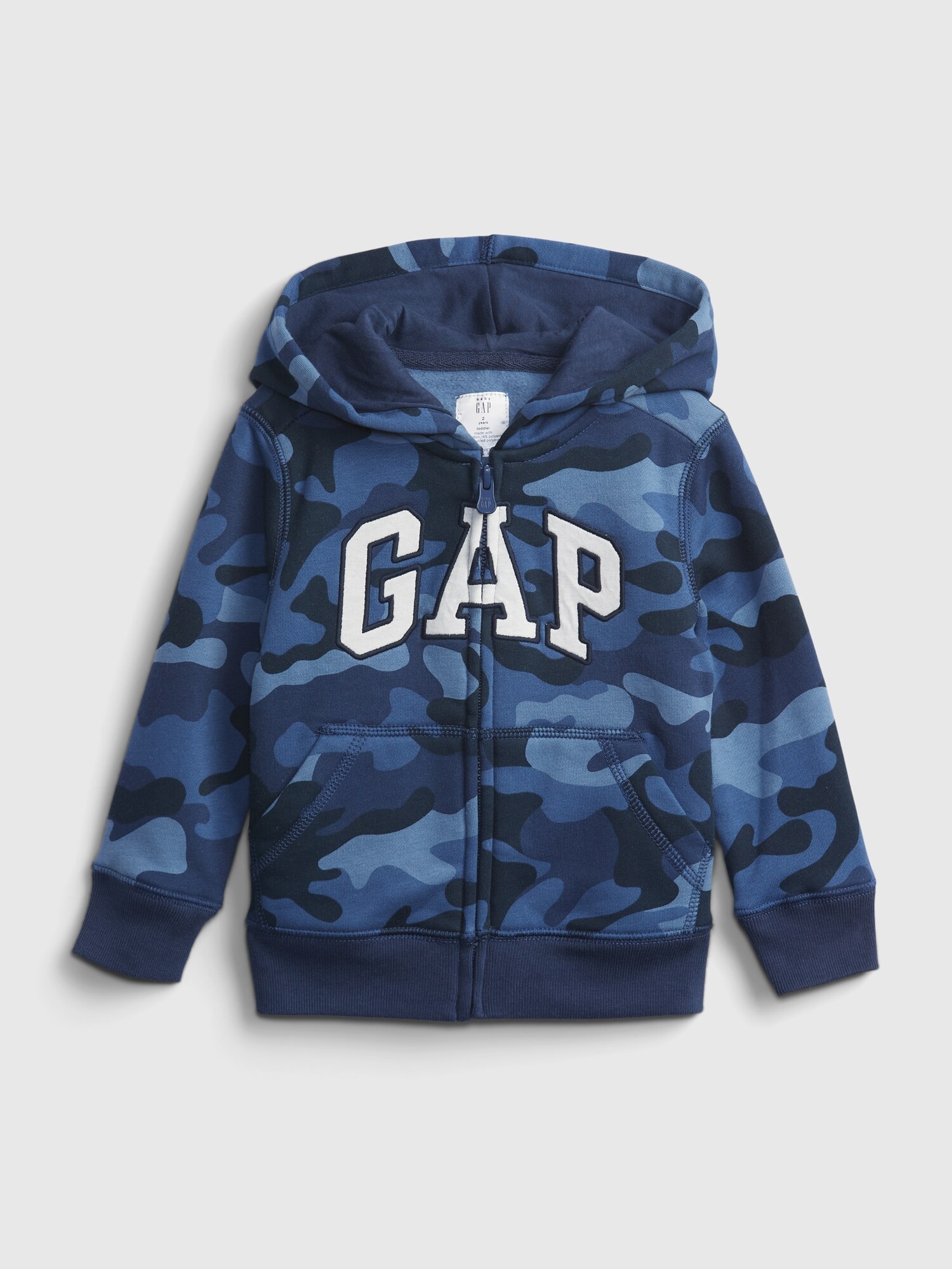 Levně GAP Dětská mikina logo print hoodie - Kluci