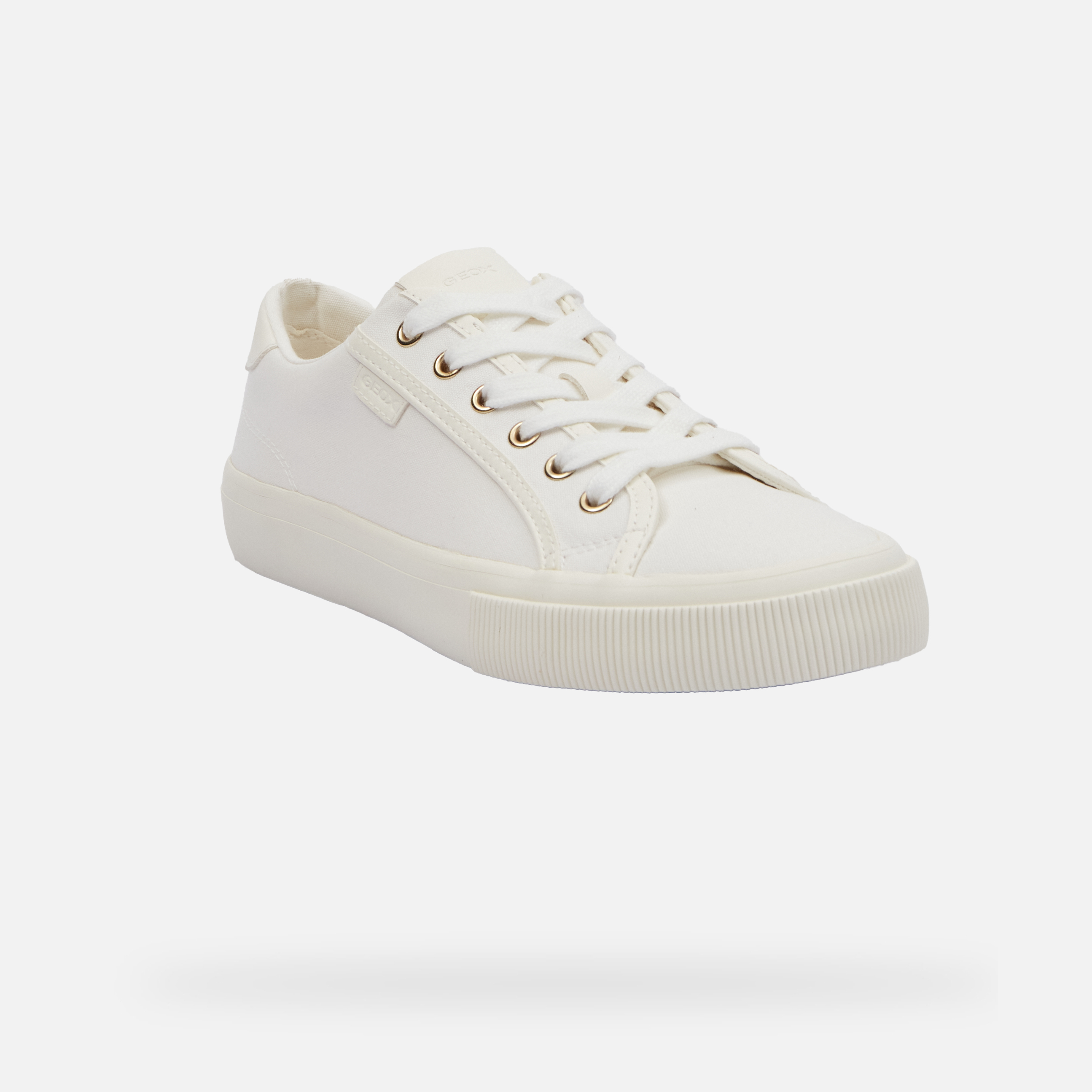 White women's sneakers Geox Emmeleny - Women's