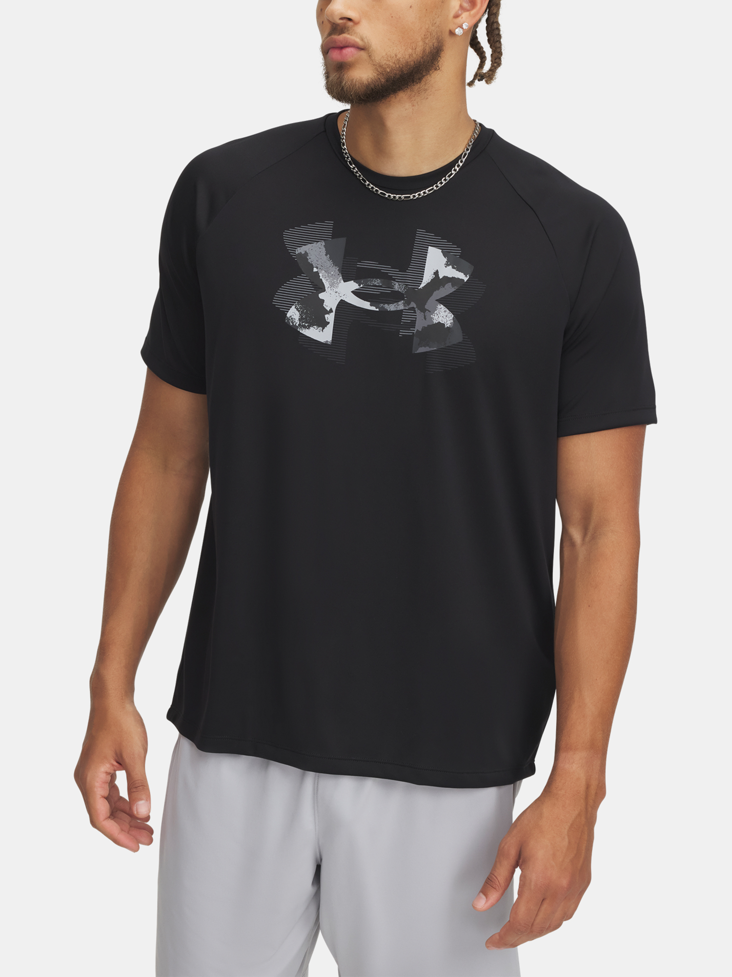 Mens T-shirt Under Armour UA M TECH PRINT FILL SS - Mens