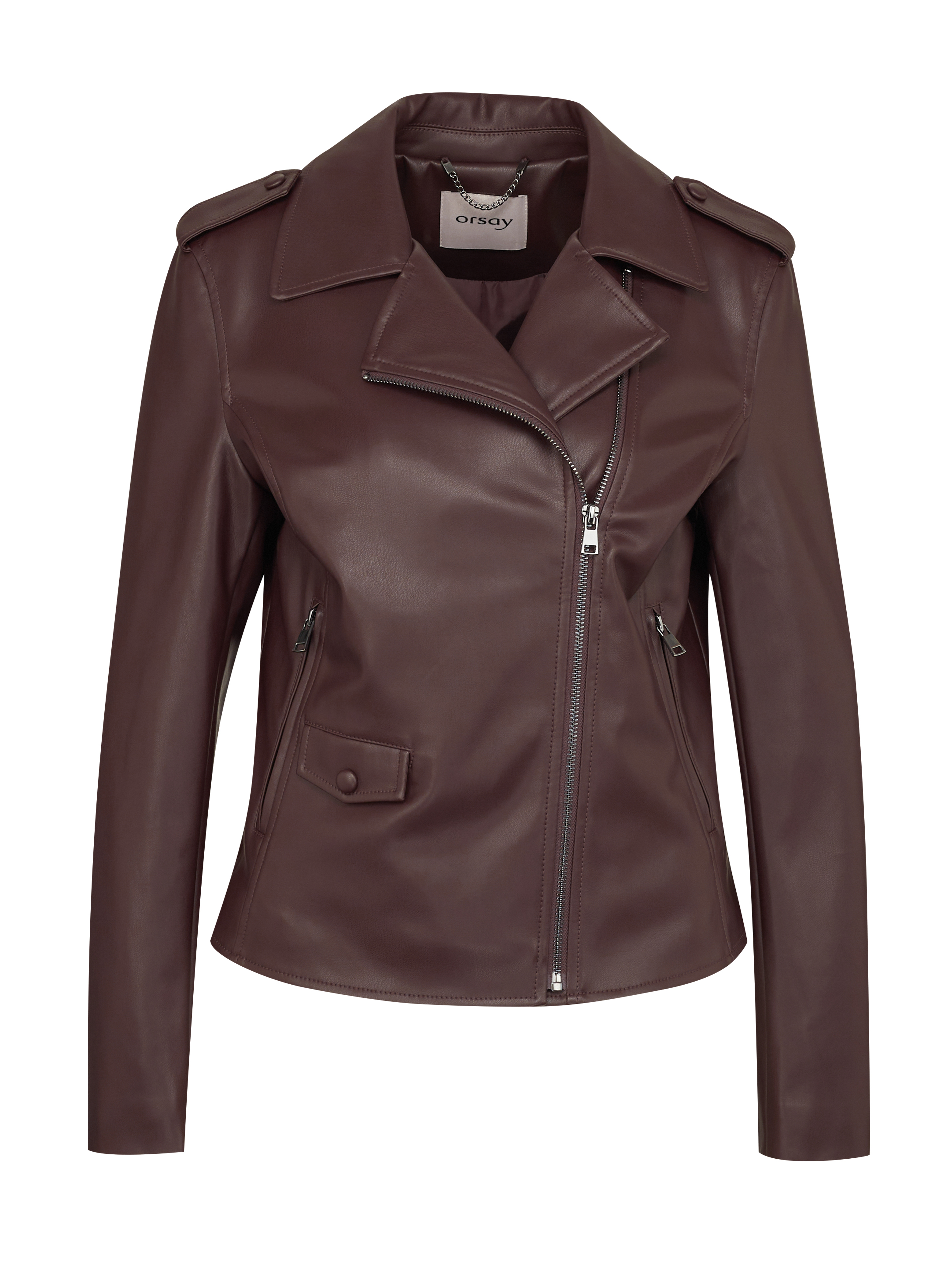Brown women's faux leather jacket ORSAY - Women's