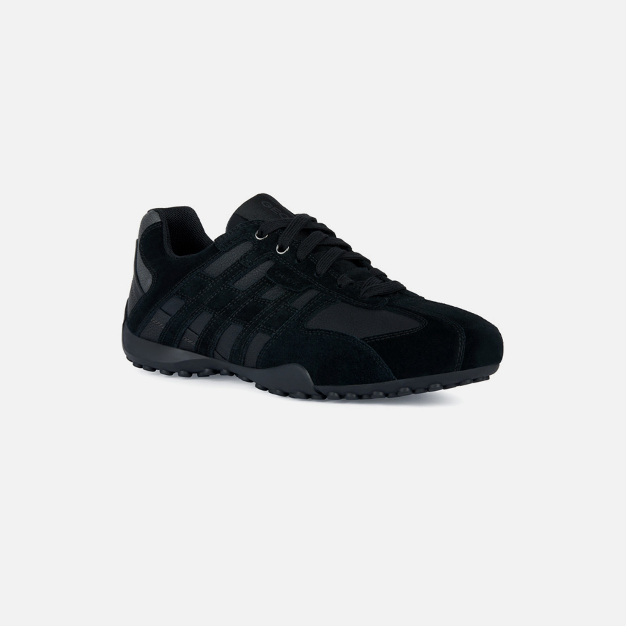 Black men&#039;s sneakers Geox Snake - Men&#039;s