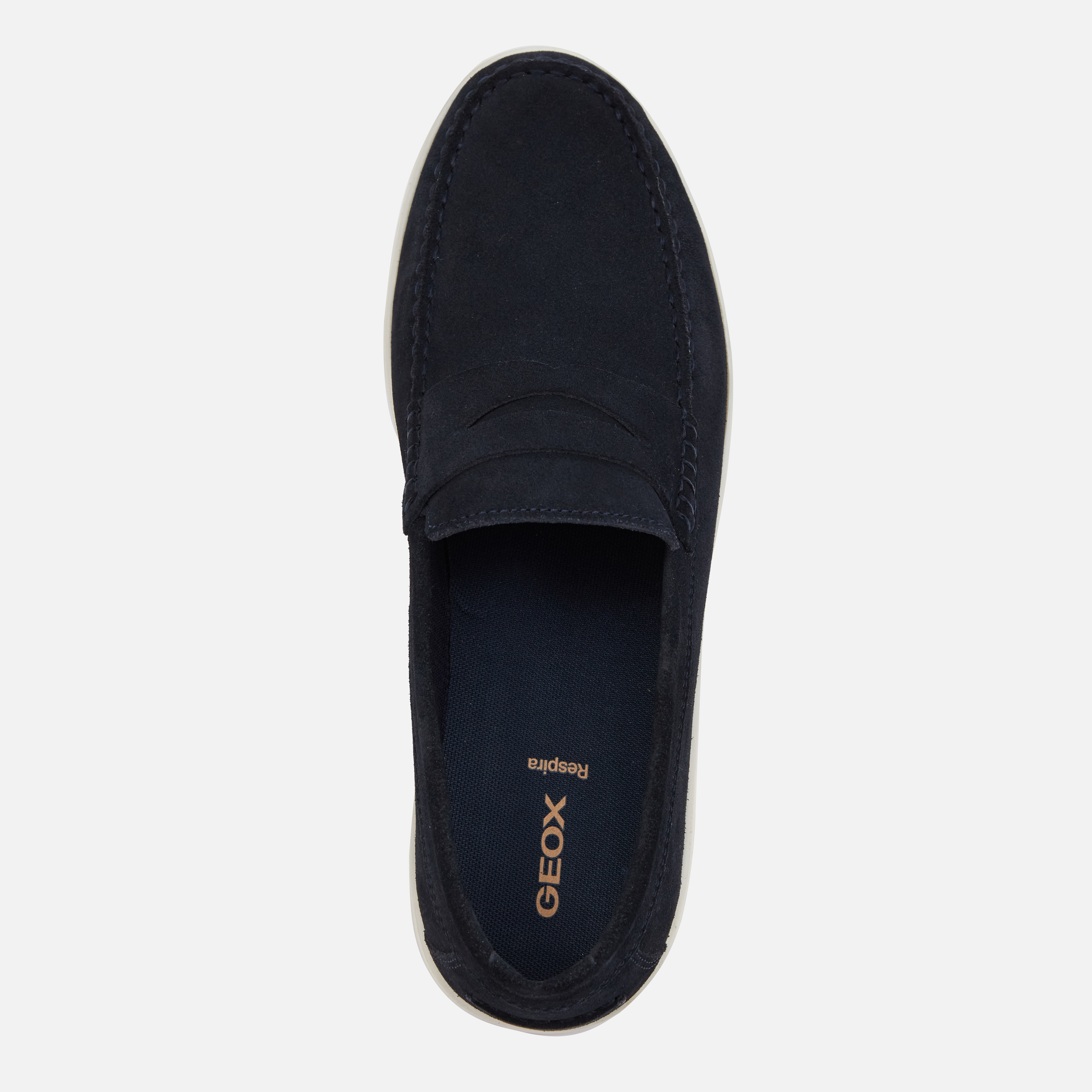 Dark blue men&#039;s moccasins Geox Avola - Men&#039;s
