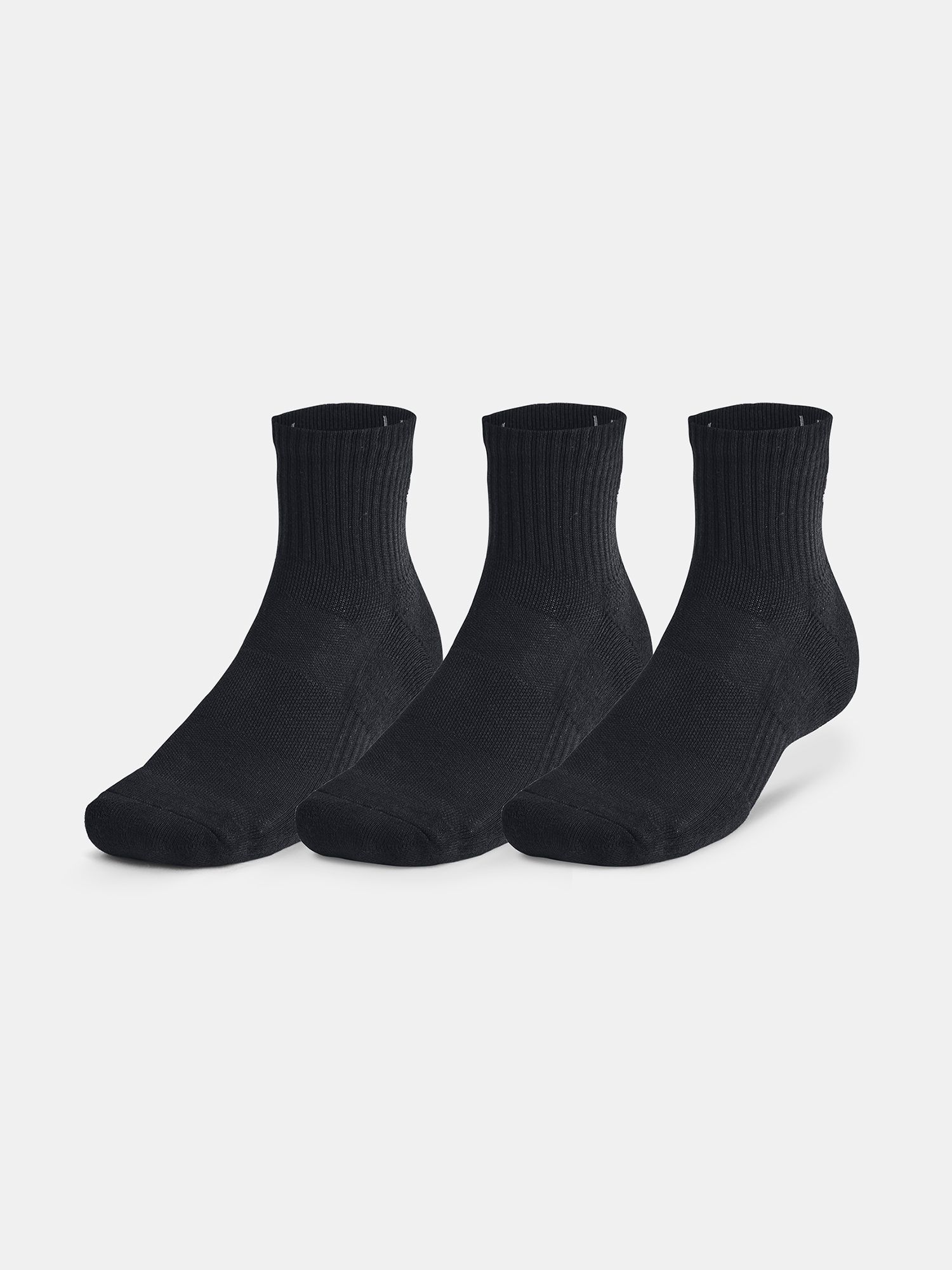 Unisex socks Under Armour Unisex UA TC 3pk Qtr-BLK - unisex