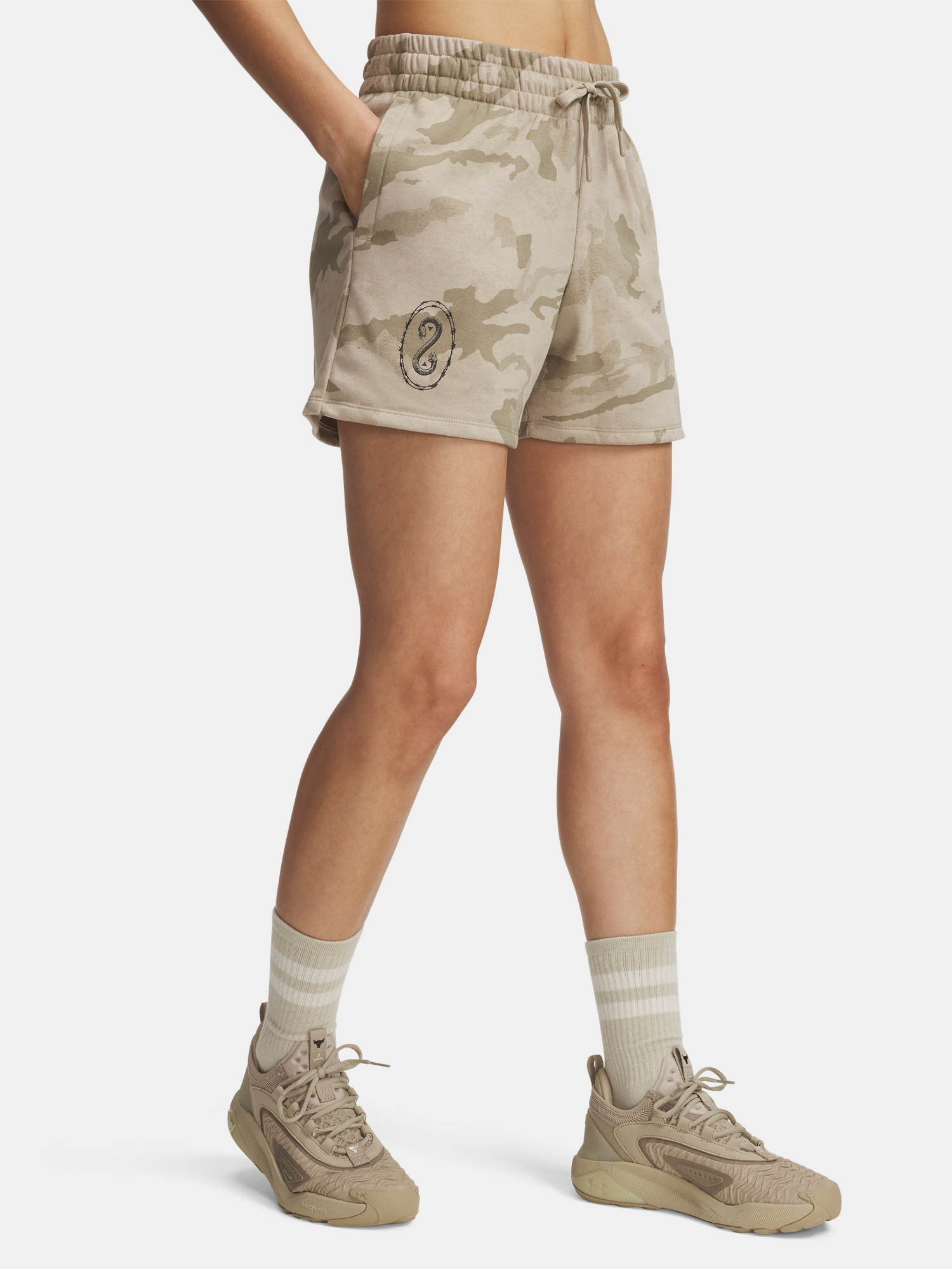 Dámské kraťasy Under Armour Pjt Rck Terry Short - Dámské