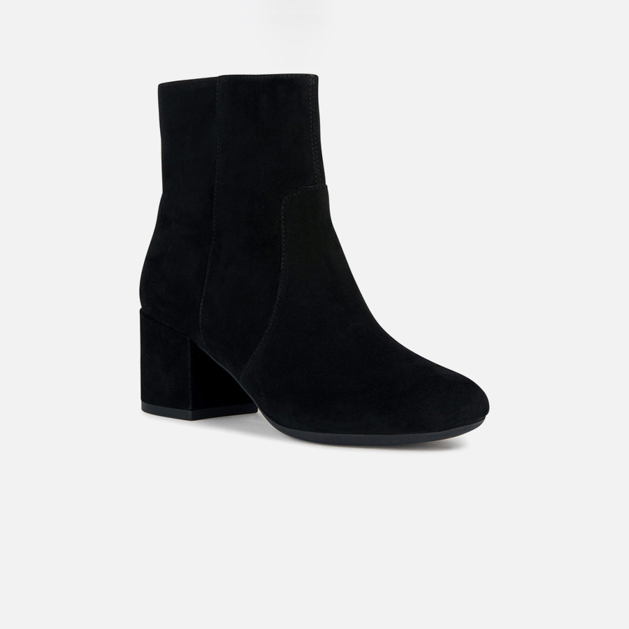 Black women's ankle boots Geox Eleana - Women's