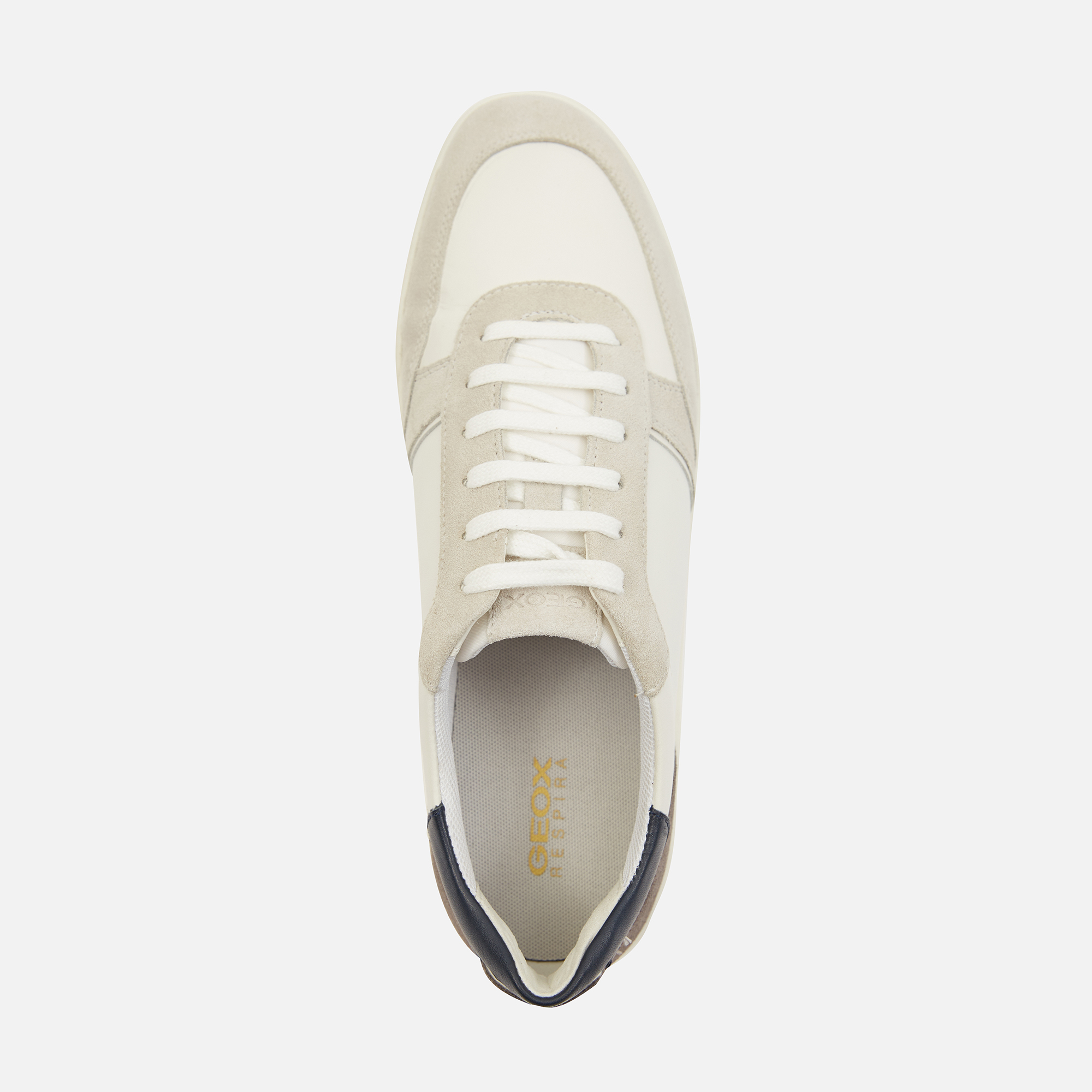 Cream men's sneakers Geox Avola - Men's