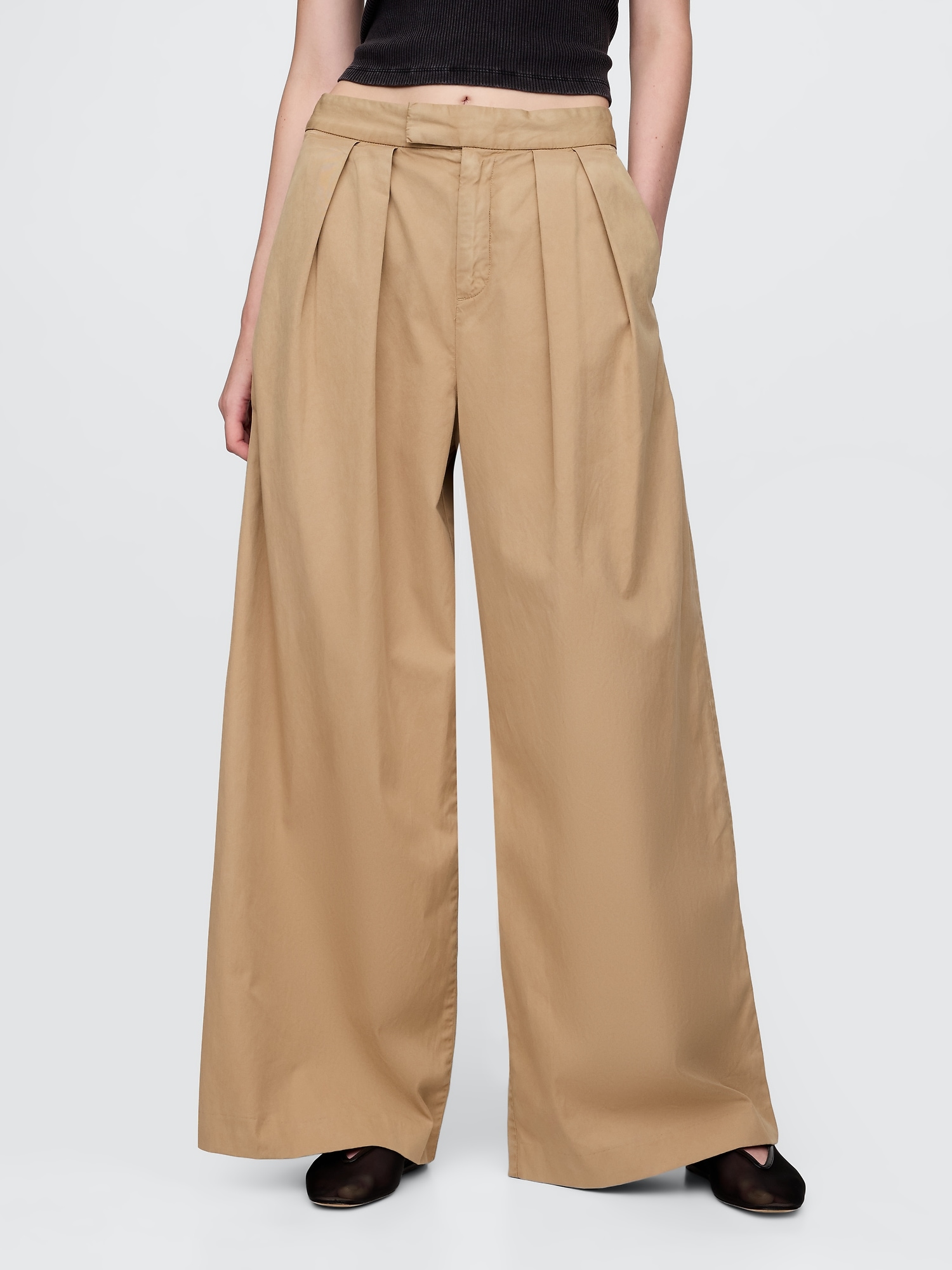 GAP High Rise Wide Trousers - Women's