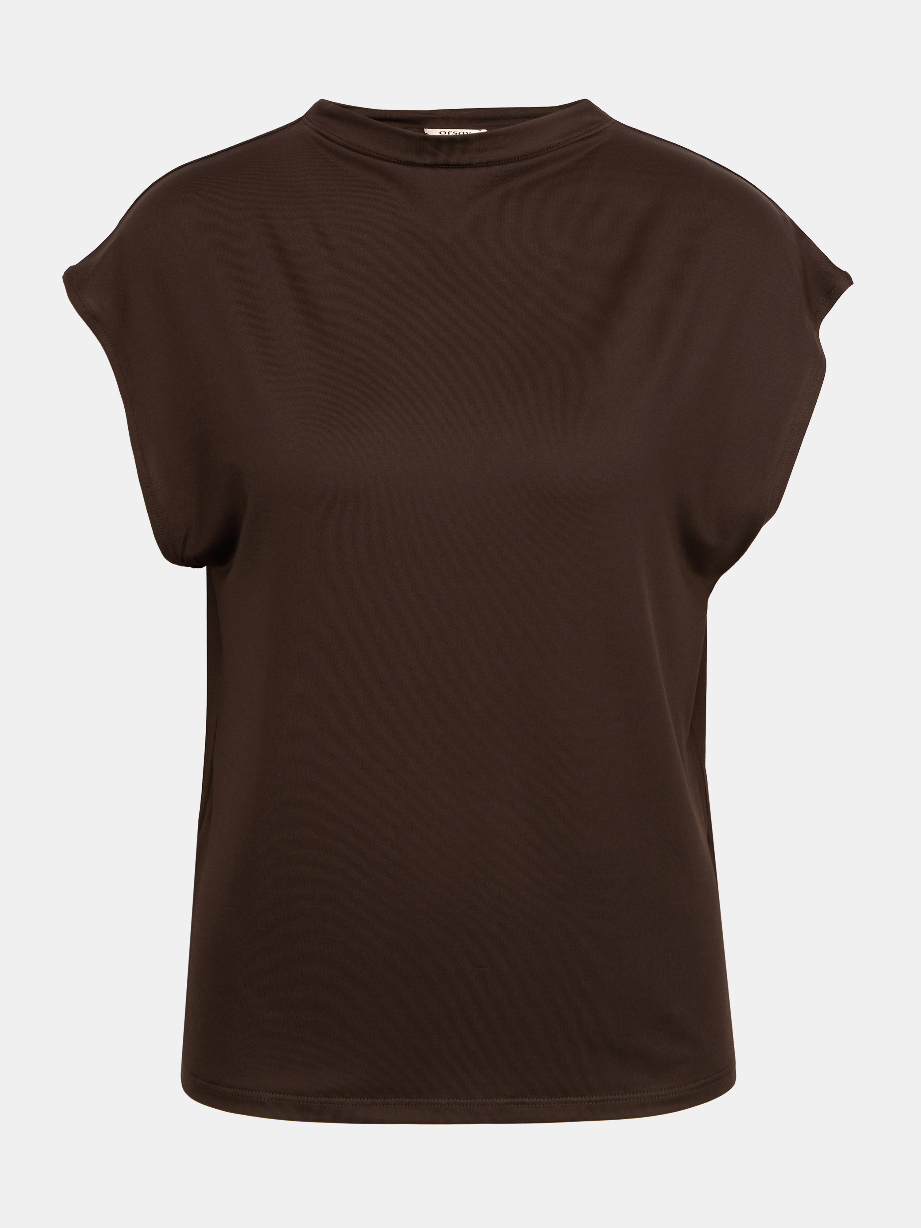 Tmavě hnědé dámské tričko ORSAY
