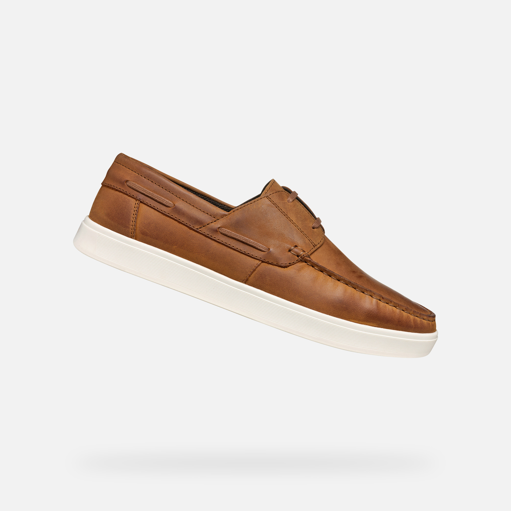 Brown men&#039;s moccasins Geox Avola - Men&#039;s
