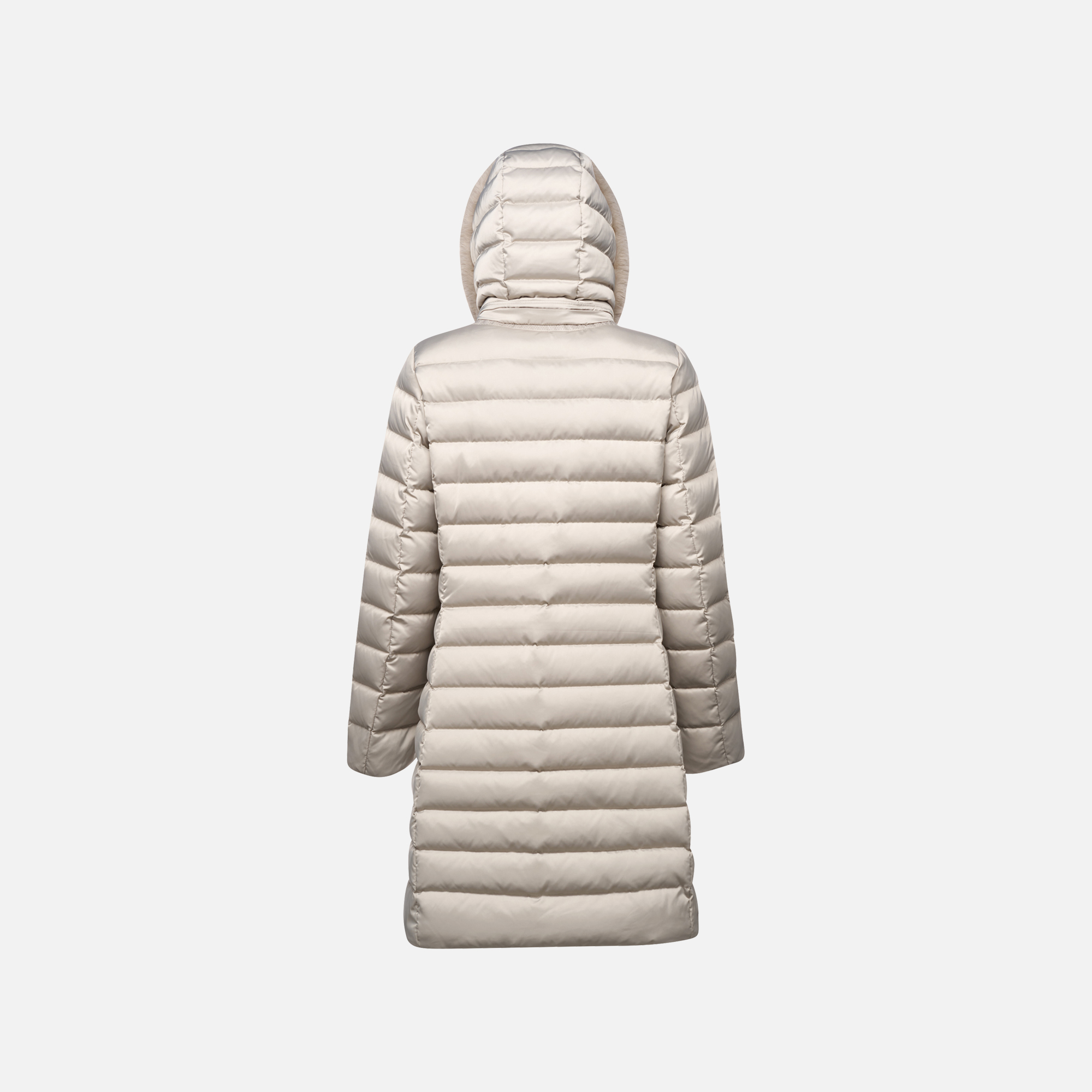 Beige women's down jacket Geox Bettanie - Women's