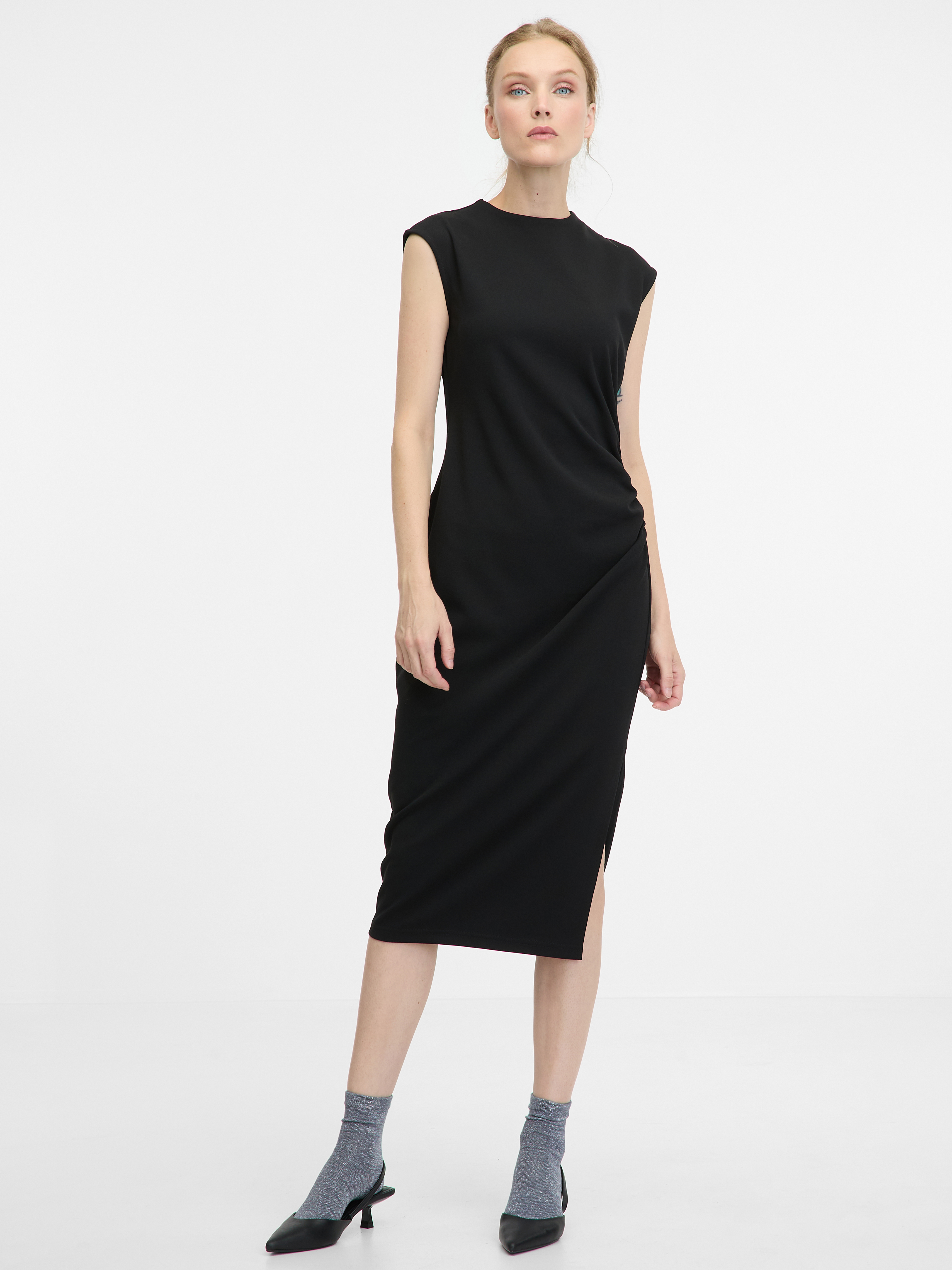 Black women's midi dress ORSAY - Women's
