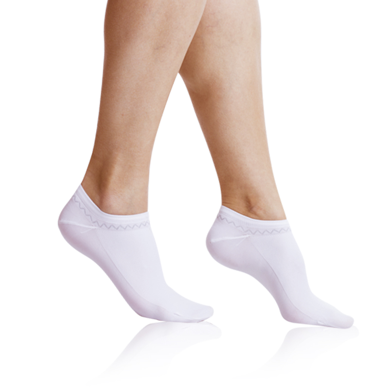 Levně Bellinda Dámské ponožky FINE IN-SHOE SOCKS - Dámské nízké ponožky - bílá