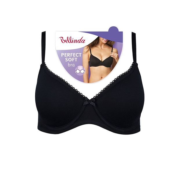 Bellinda PERFECT SOFT BRA - PADDED SOFT BRA - BLACK