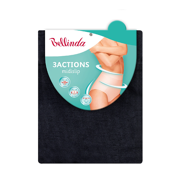 Bellinda 3ACTIONS MIDISLIP - Shaping Women&#039;s Panties - Black